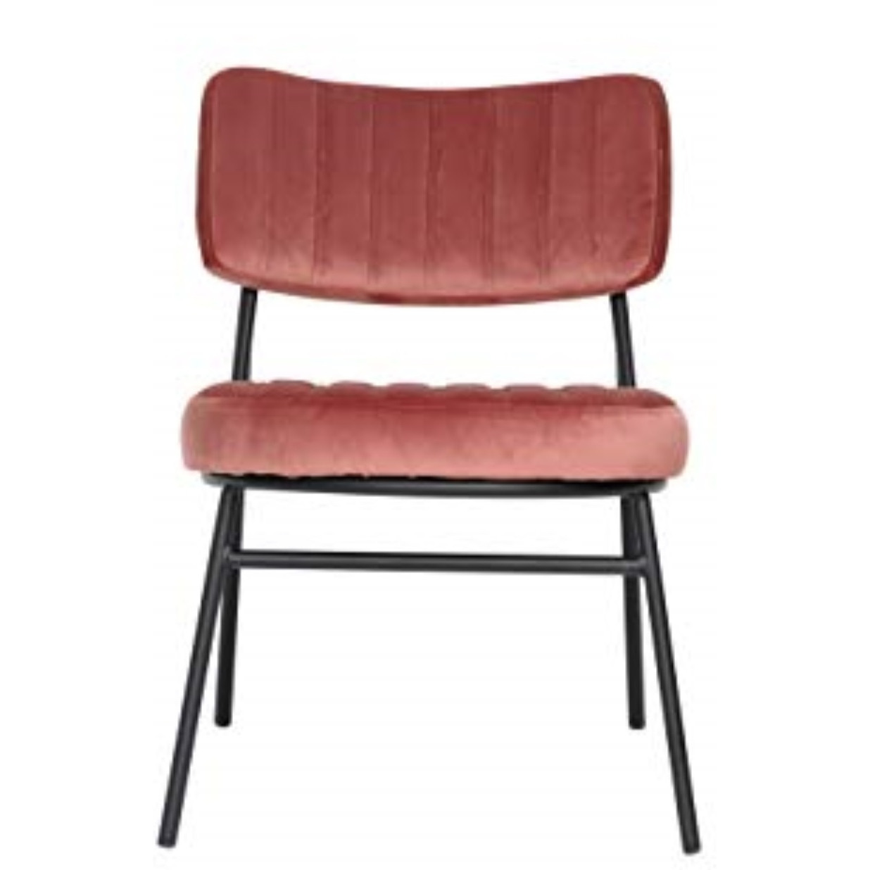 LeisureMod Marilane Velvet Accent Chair With Metal Frame Set of 2
