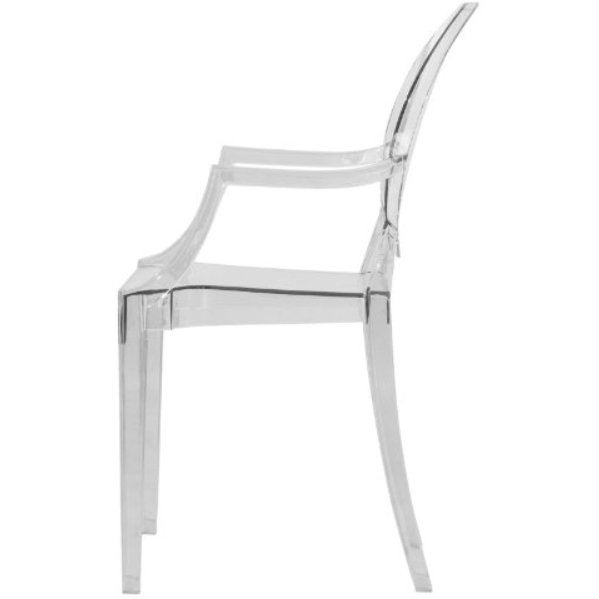 LeisureMod Carroll Modern Acrylic Chair