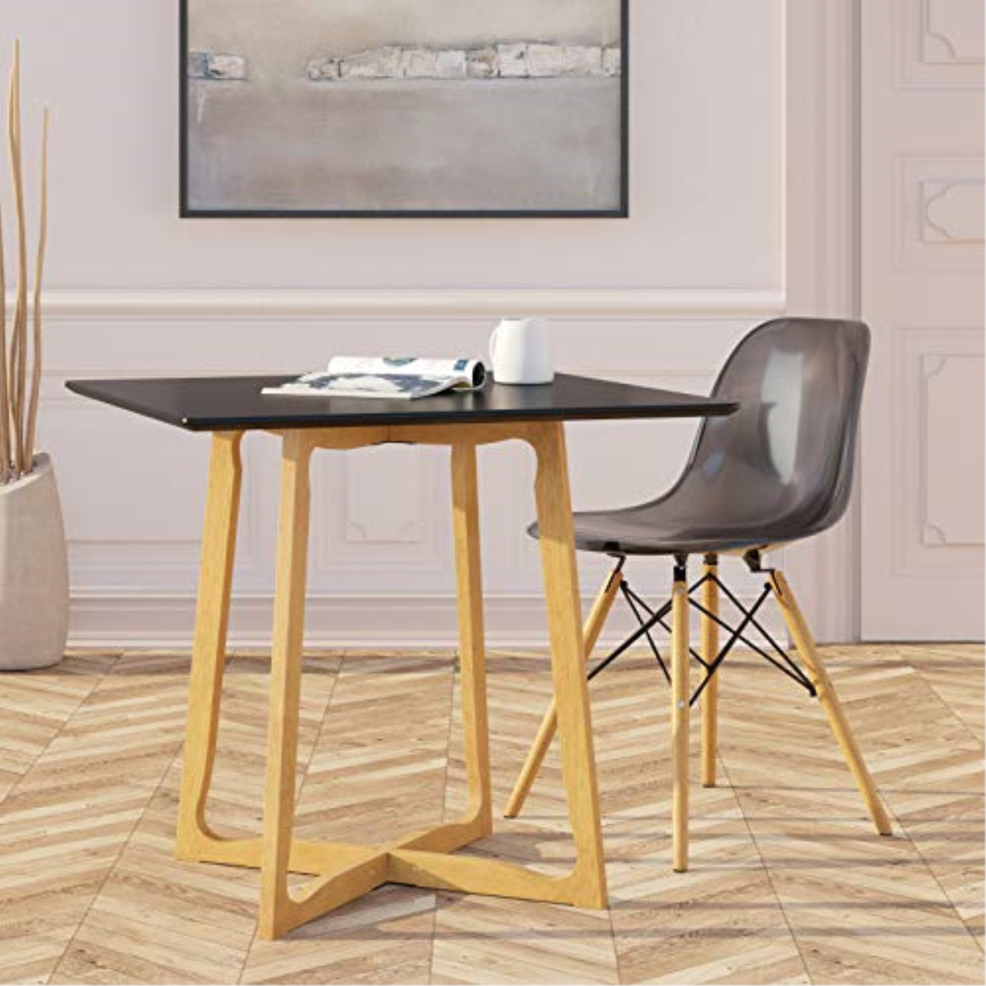 LeisureMod Dover Molded Side Chair