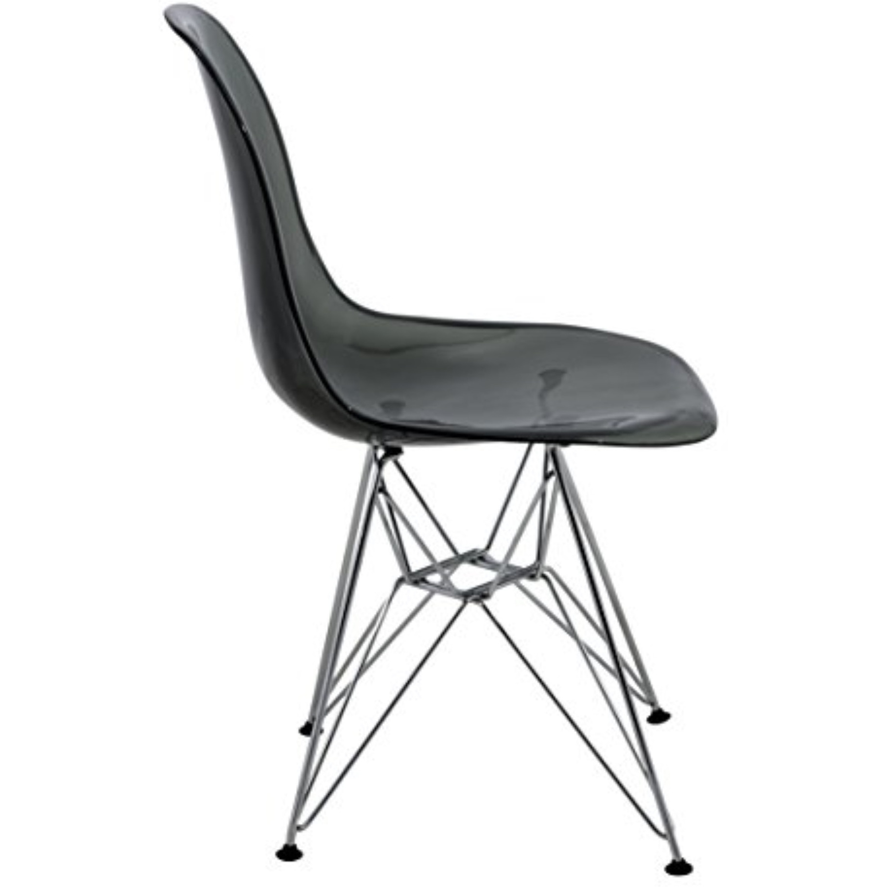 LeisureMod Cresco Molded Eiffel Side Chair, Set of 2