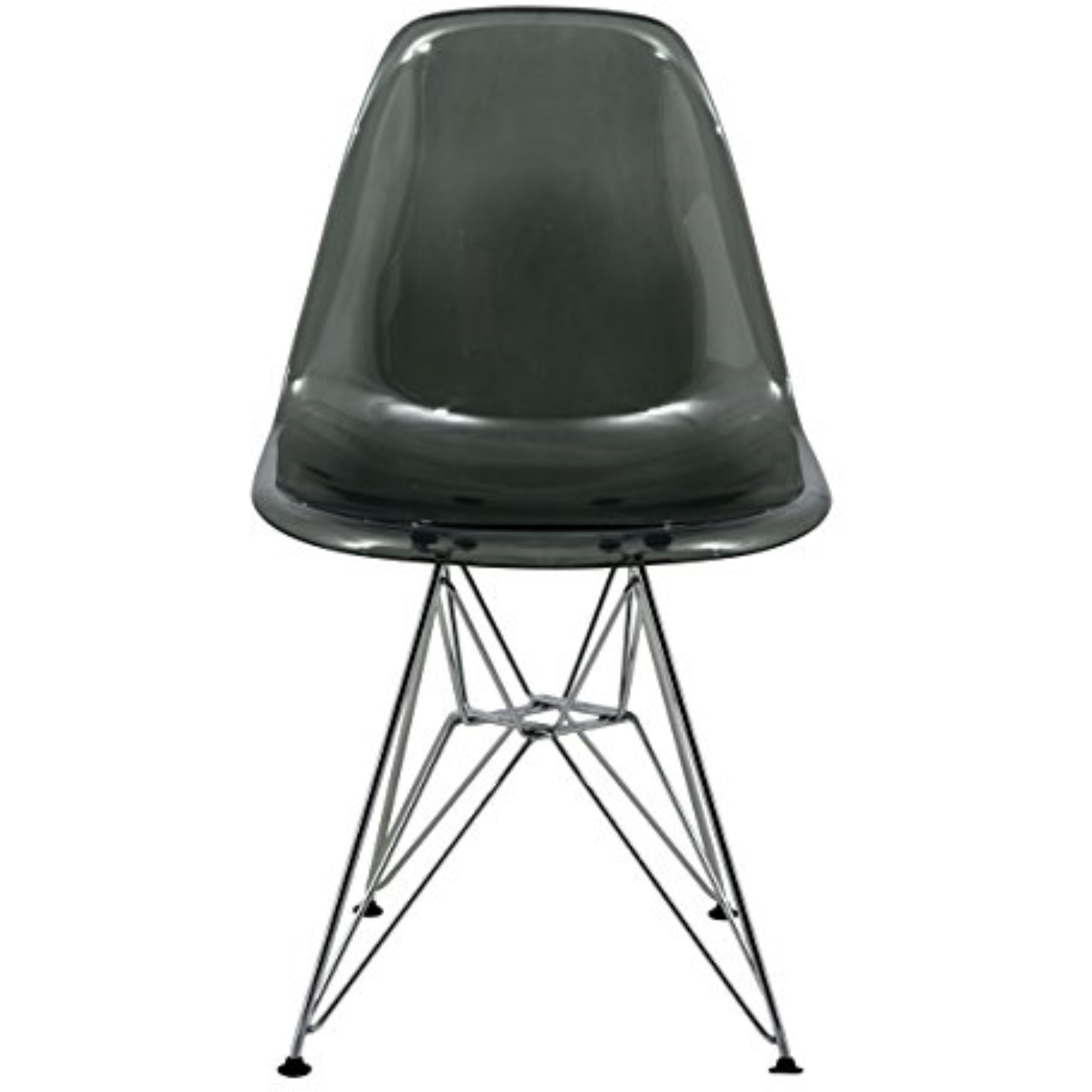 LeisureMod Cresco Molded Eiffel Side Chair, Set of 2