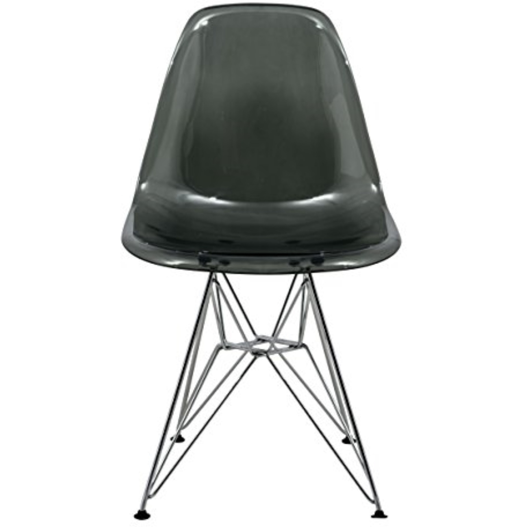 LeisureMod Cresco Molded Eiffel Side Chair, Set of 4