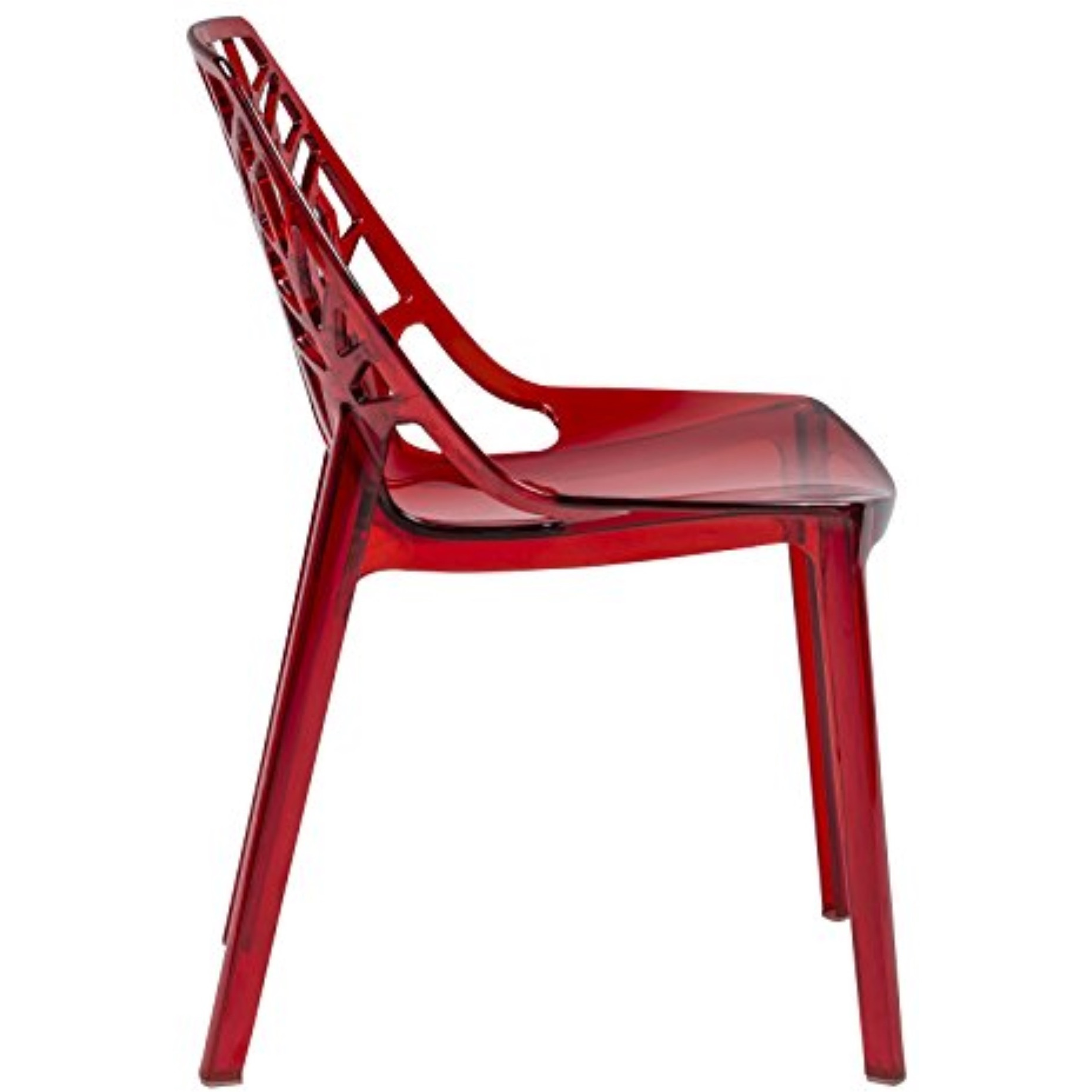 LeisureMod Modern Cornelia Dining Chair, Set of 4