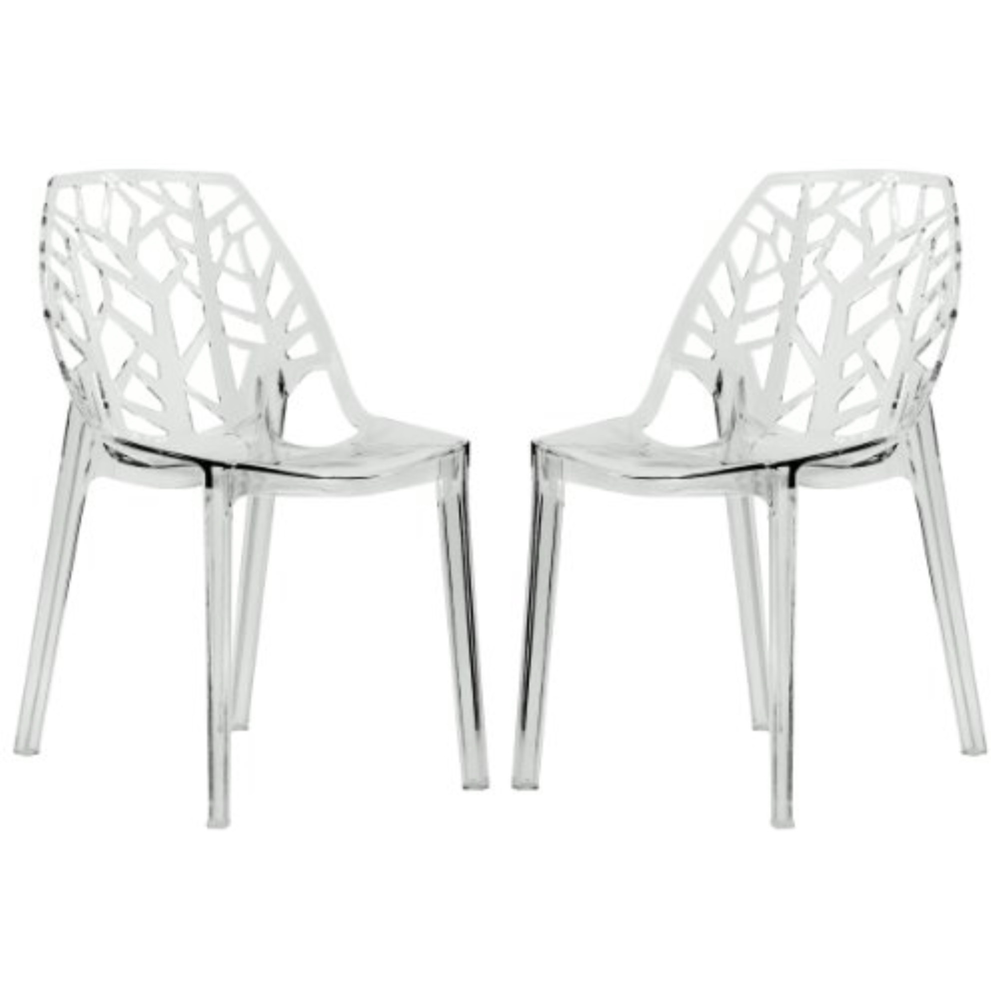 LeisureMod Modern Cornelia Dining Chair, Set of 2