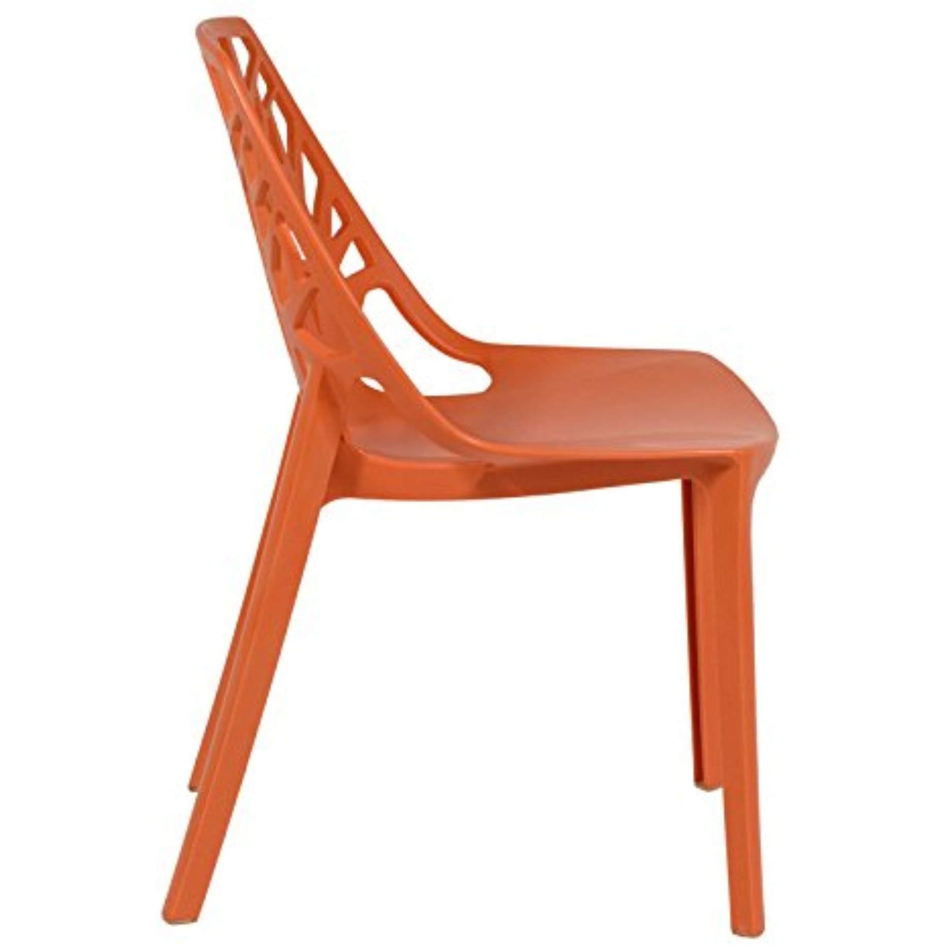 LeisureMod Modern Cornelia Dining Chair, Set of 2