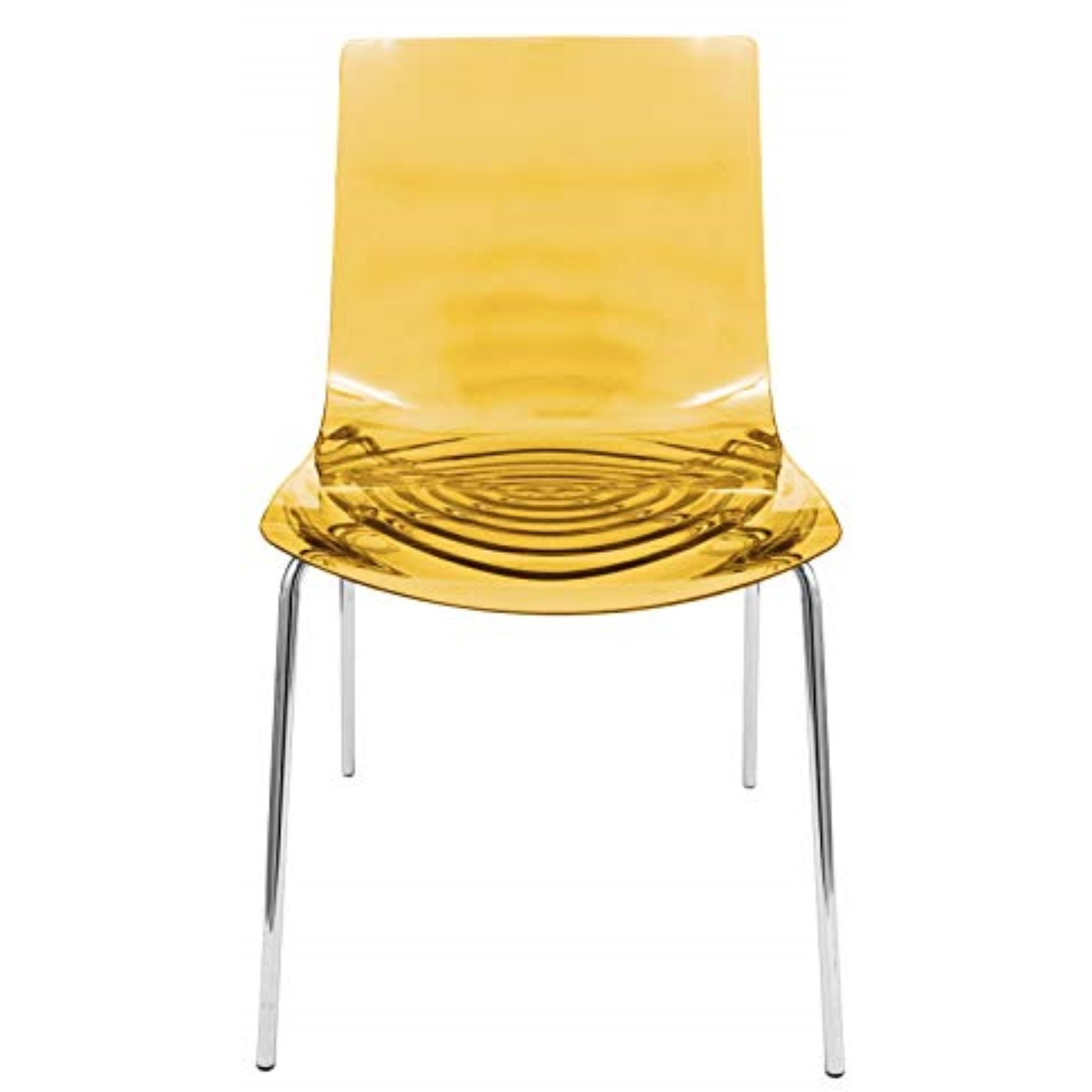 LeisureMod Astor Water Ripple Design Dining Chair