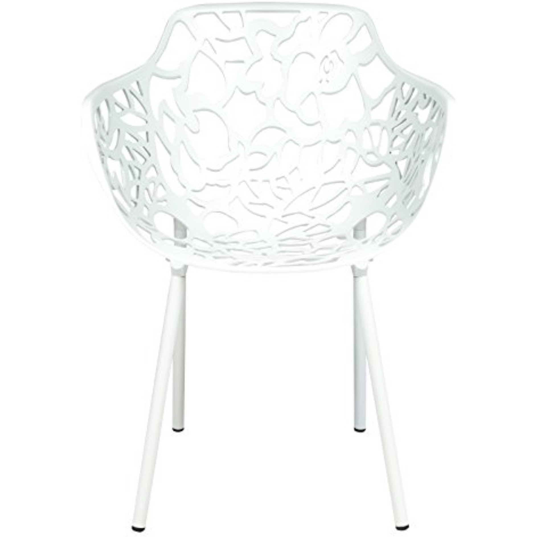 LeisureMod Modern Devon Aluminum Chair, Set of 2