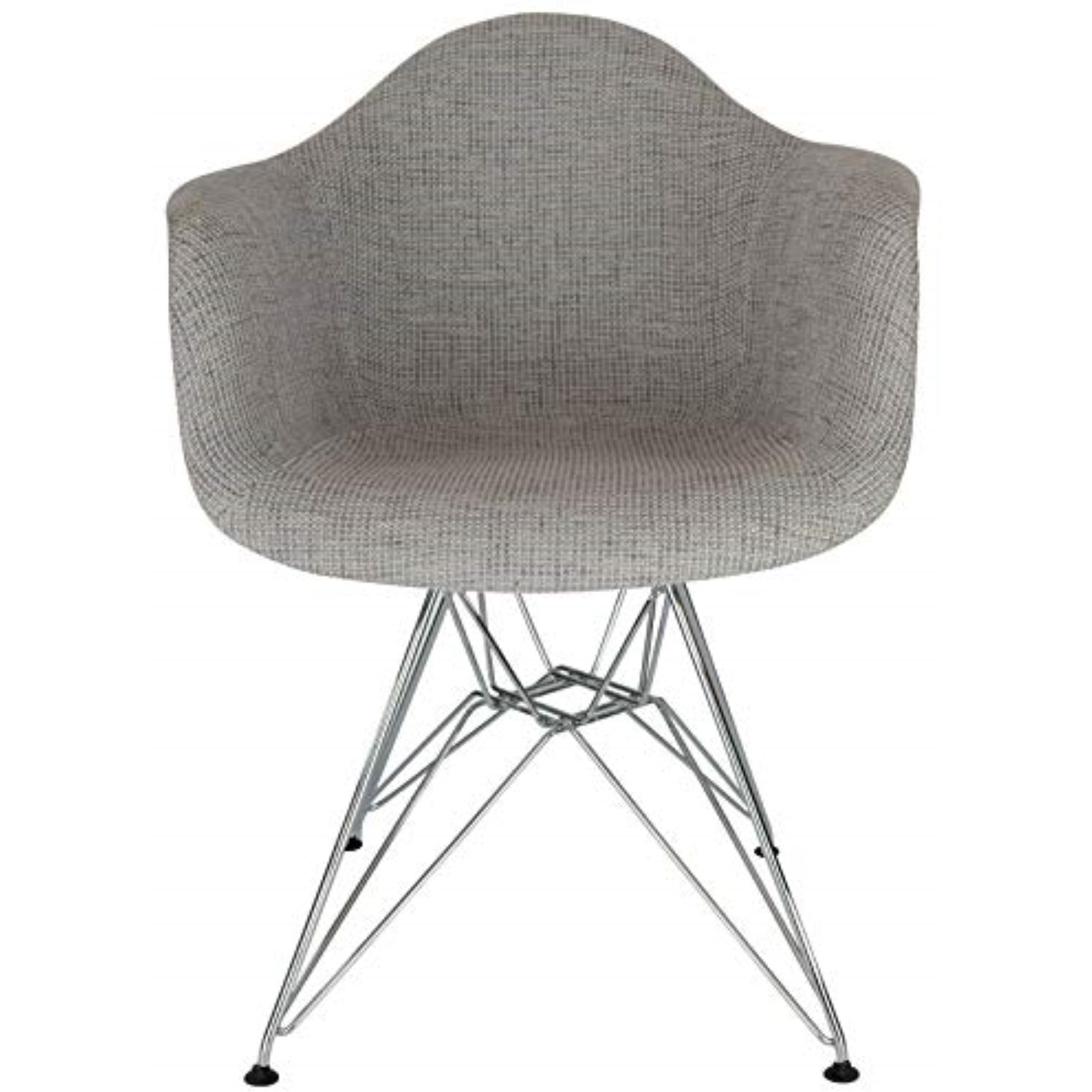 LeisureMod Willow Fabric Eiffel Accent Chair, Set of 2