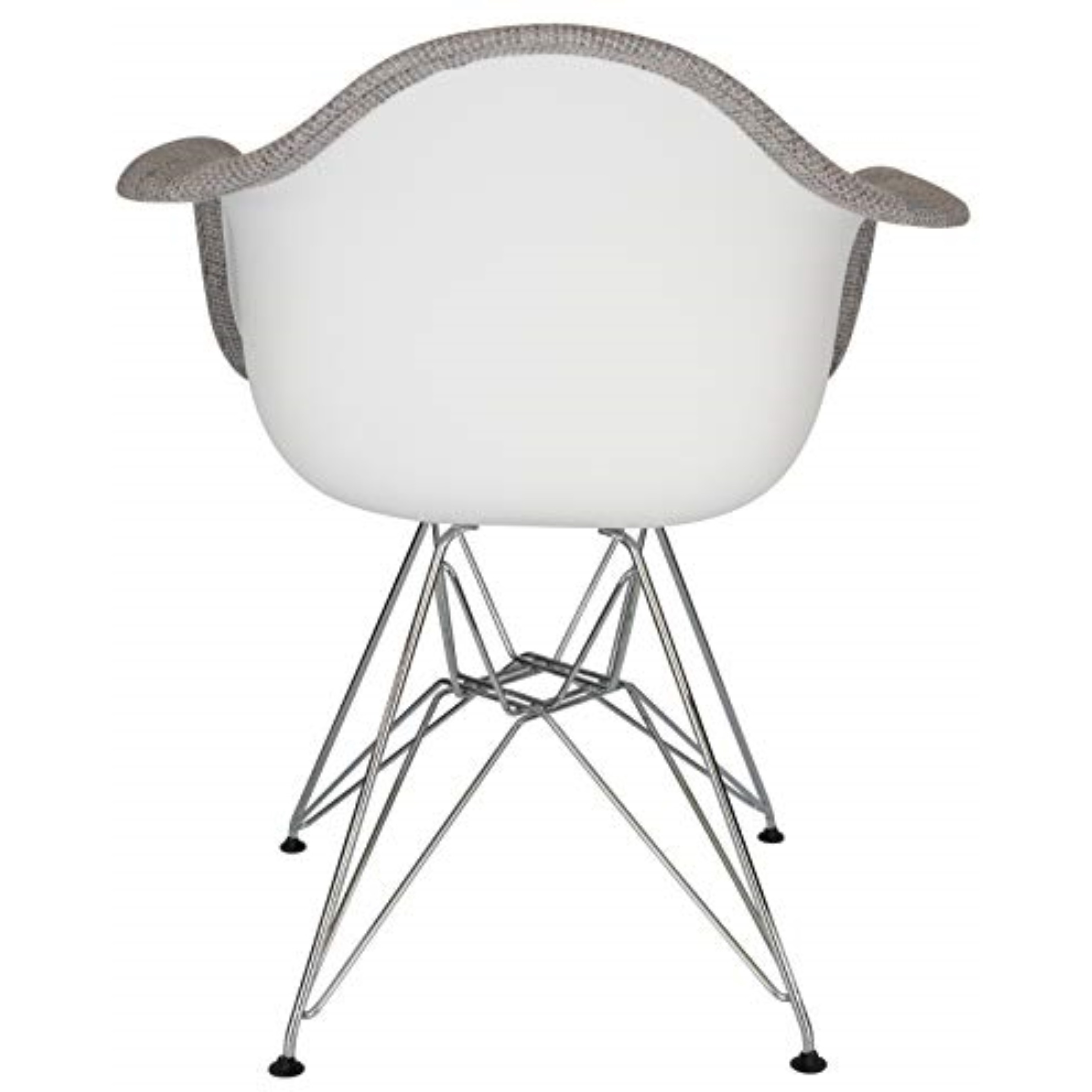 LeisureMod Willow Fabric Eiffel Accent Chair, Set of 4