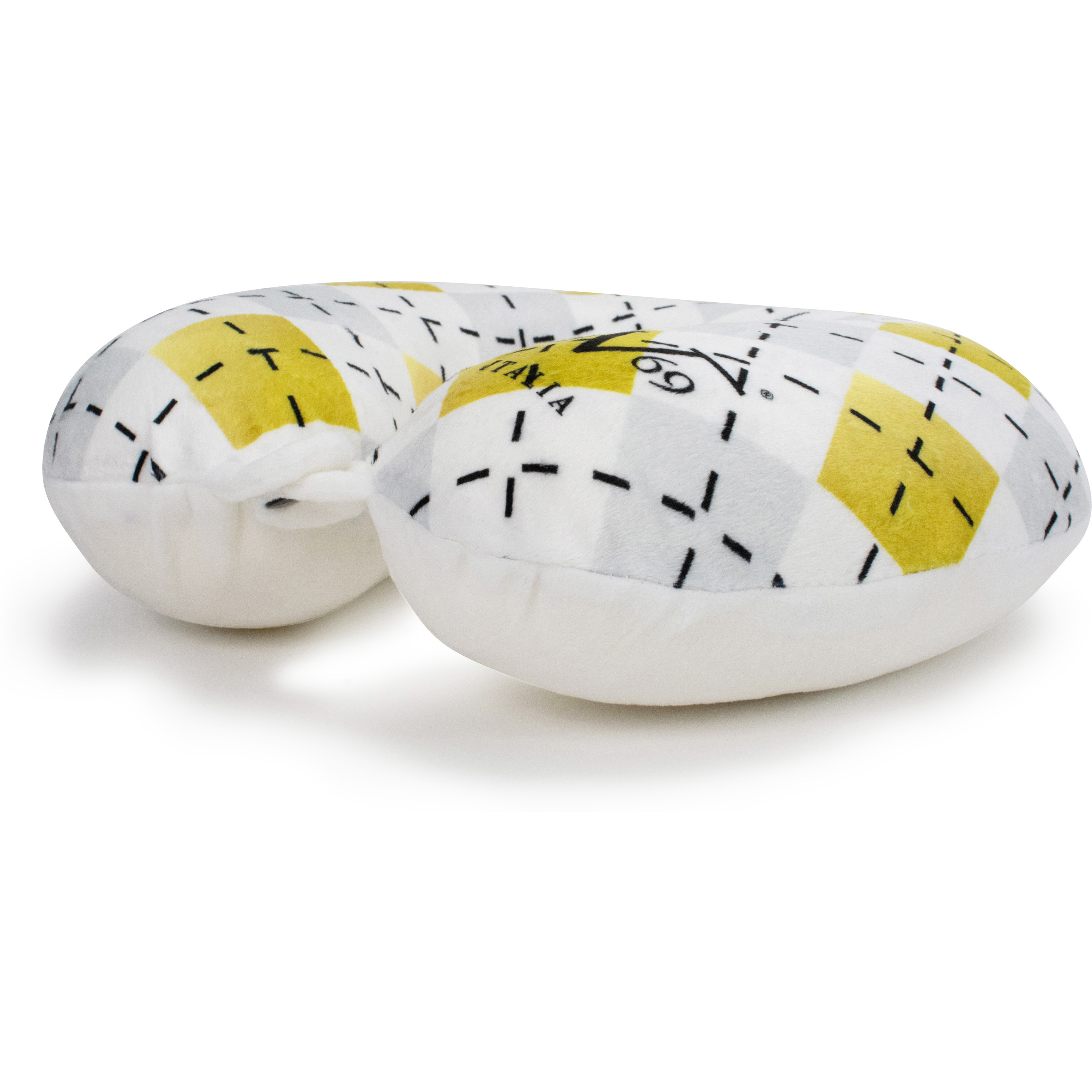19V69 ITALIA Slumber Memory Foam Travel Neck Pillow (Argyle)