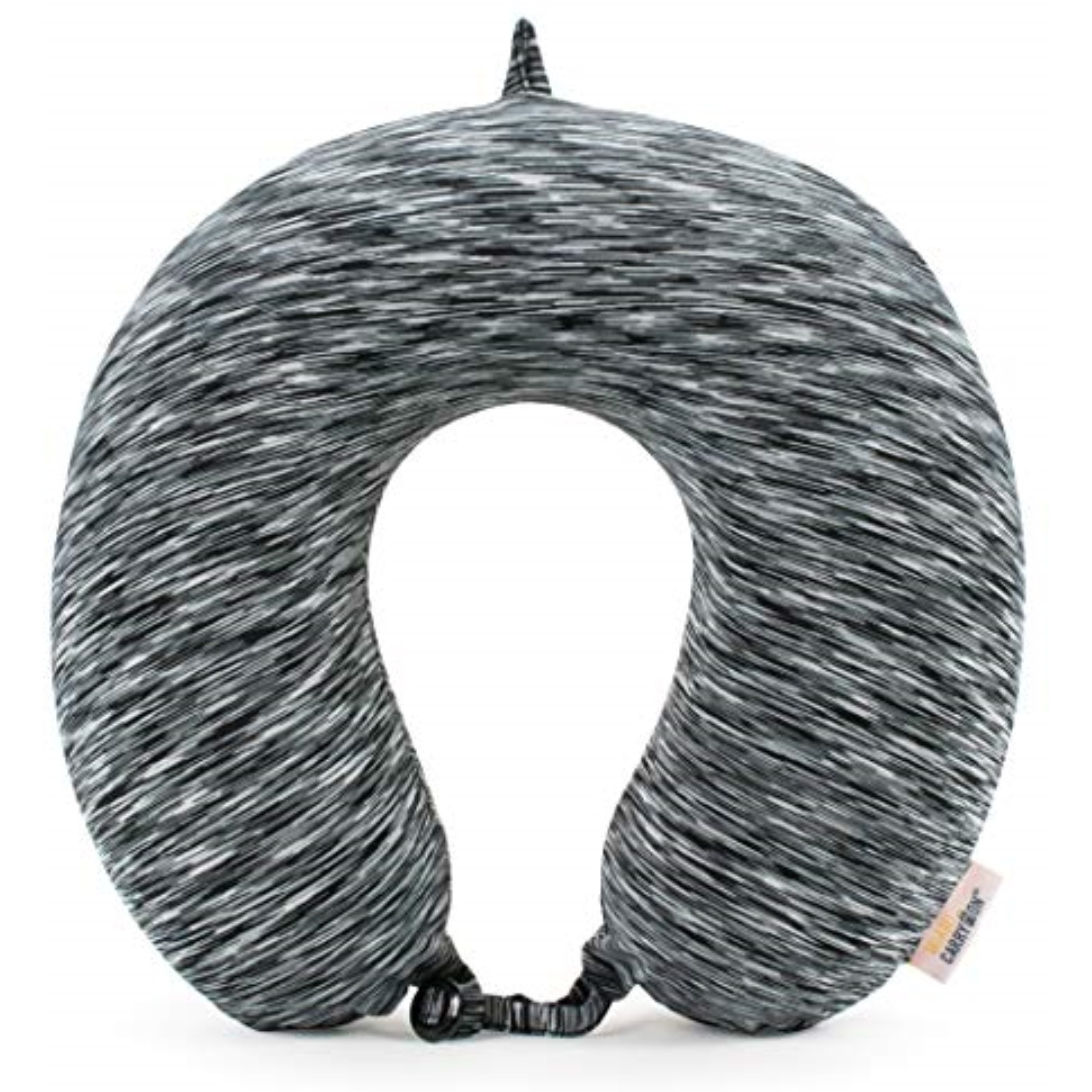 19V69 ITALIA Space Dye Memory Foam Travel Pillow/Neck Pillow (Black/White)