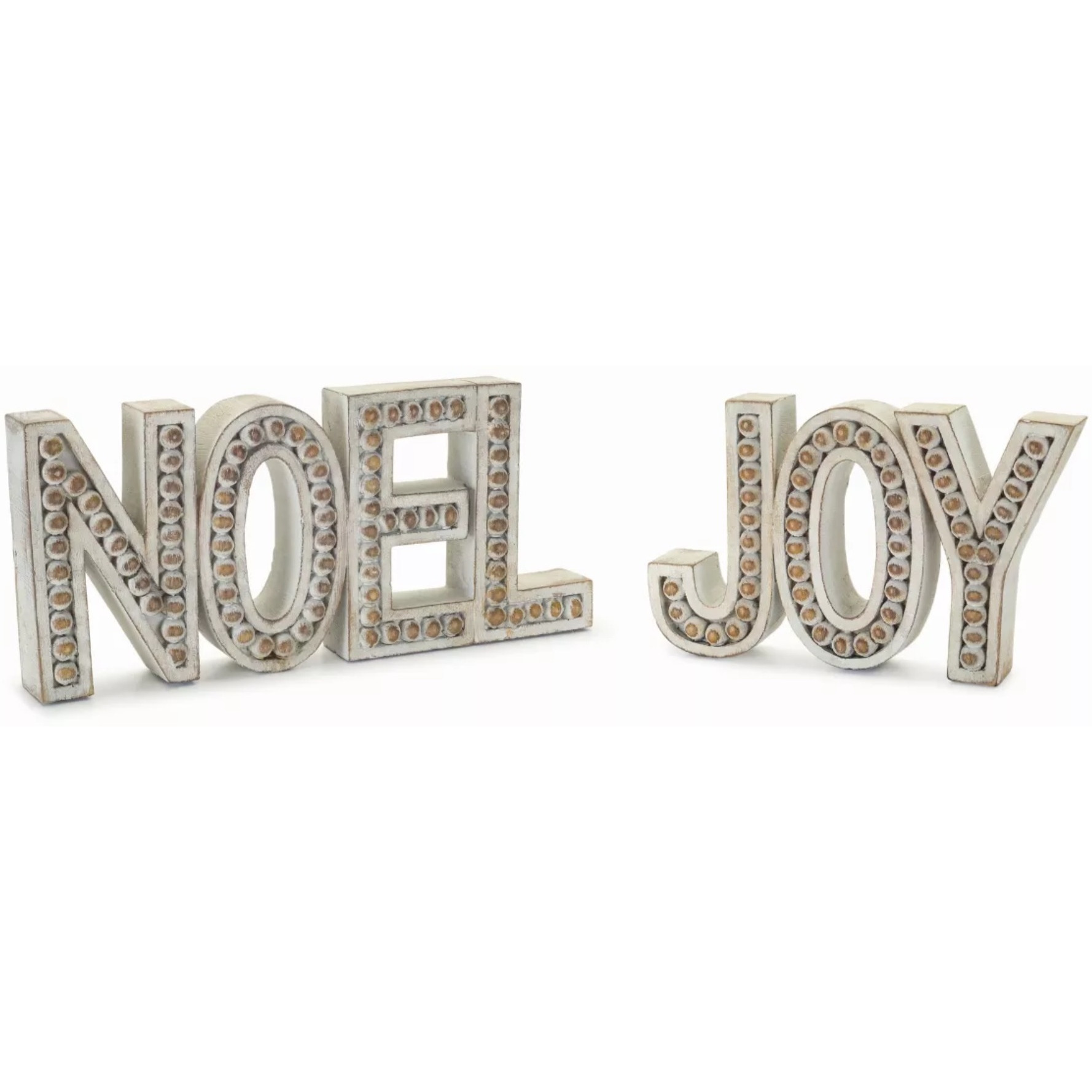 Noel and Joy (Set of 2) 4.5&quotH Resin