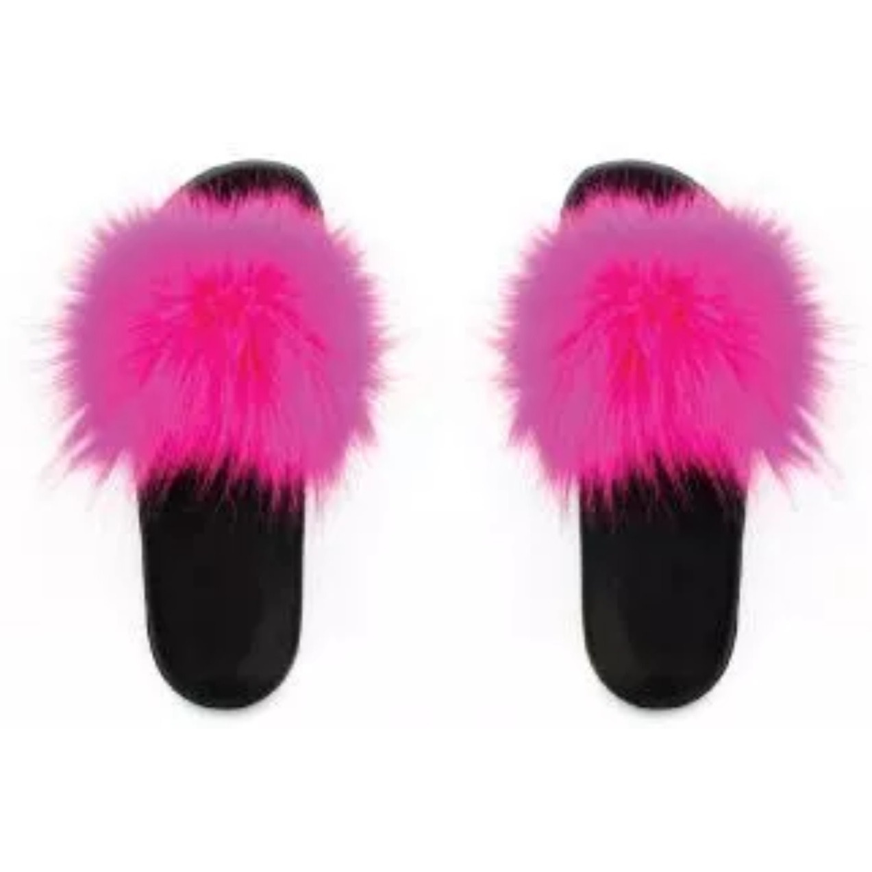 Faux Fur Slides