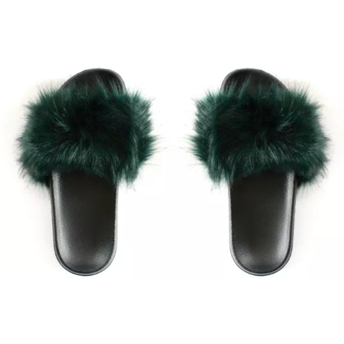 Faux Fur Slides