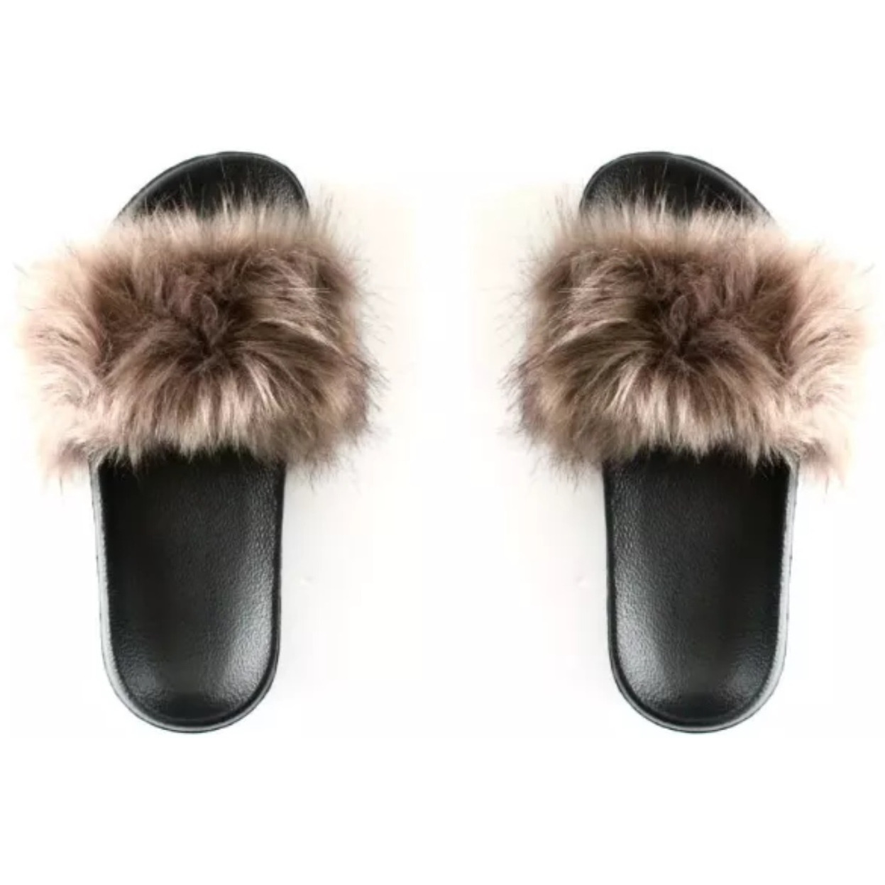 Faux Fur Slides