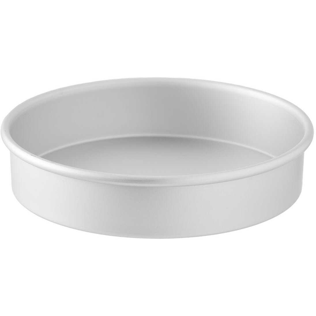 LloydPans Kitchenware 6,8,10 and 12 inch, 2 inch deep Round Cake Pan Set