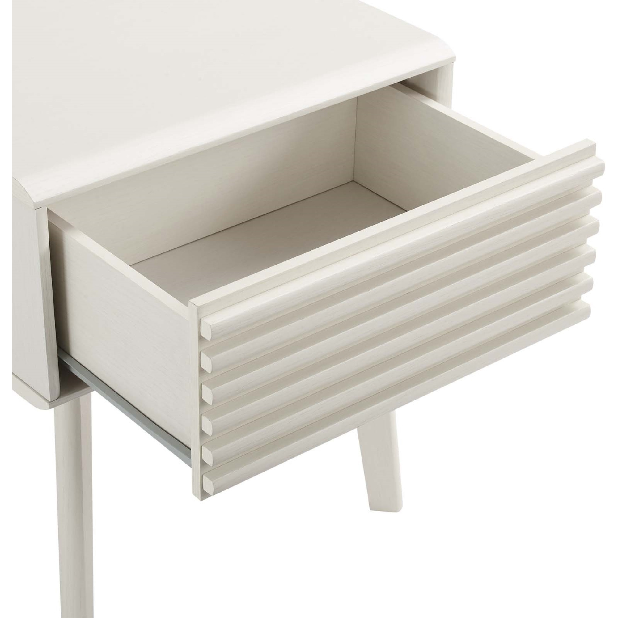 Render End Table, White