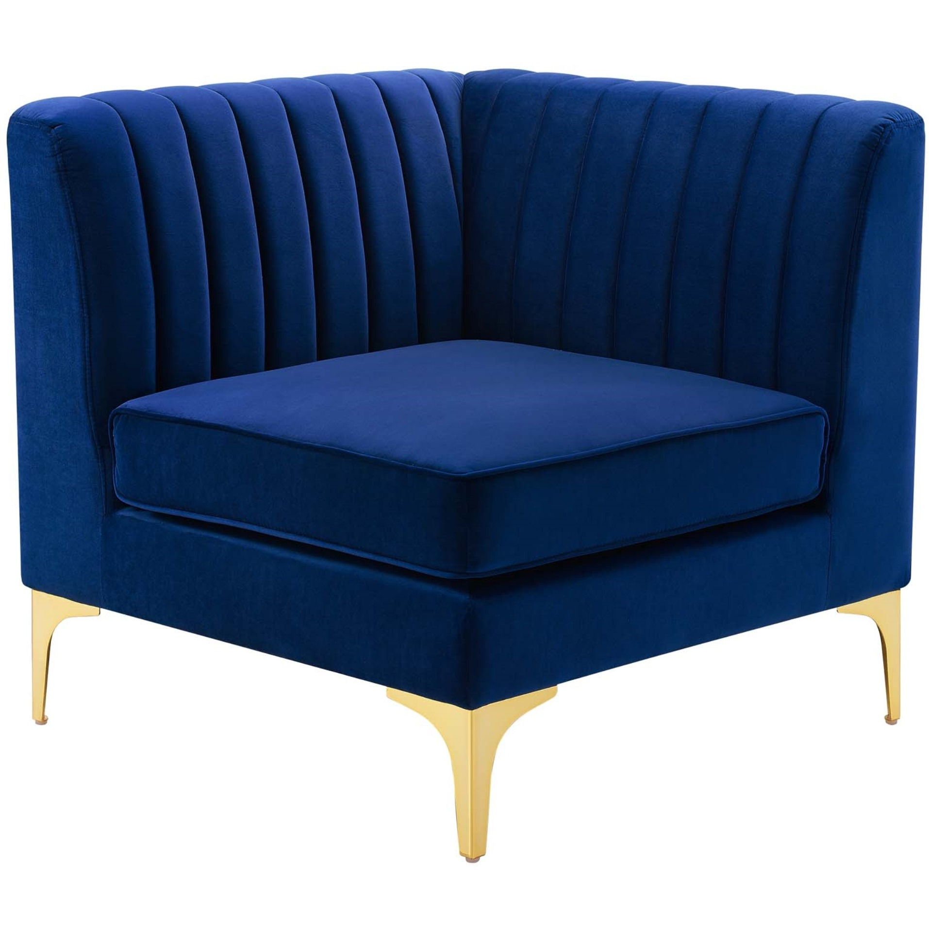 Triumph Channel Tufted Performance Velvet 3-Seater Sofa