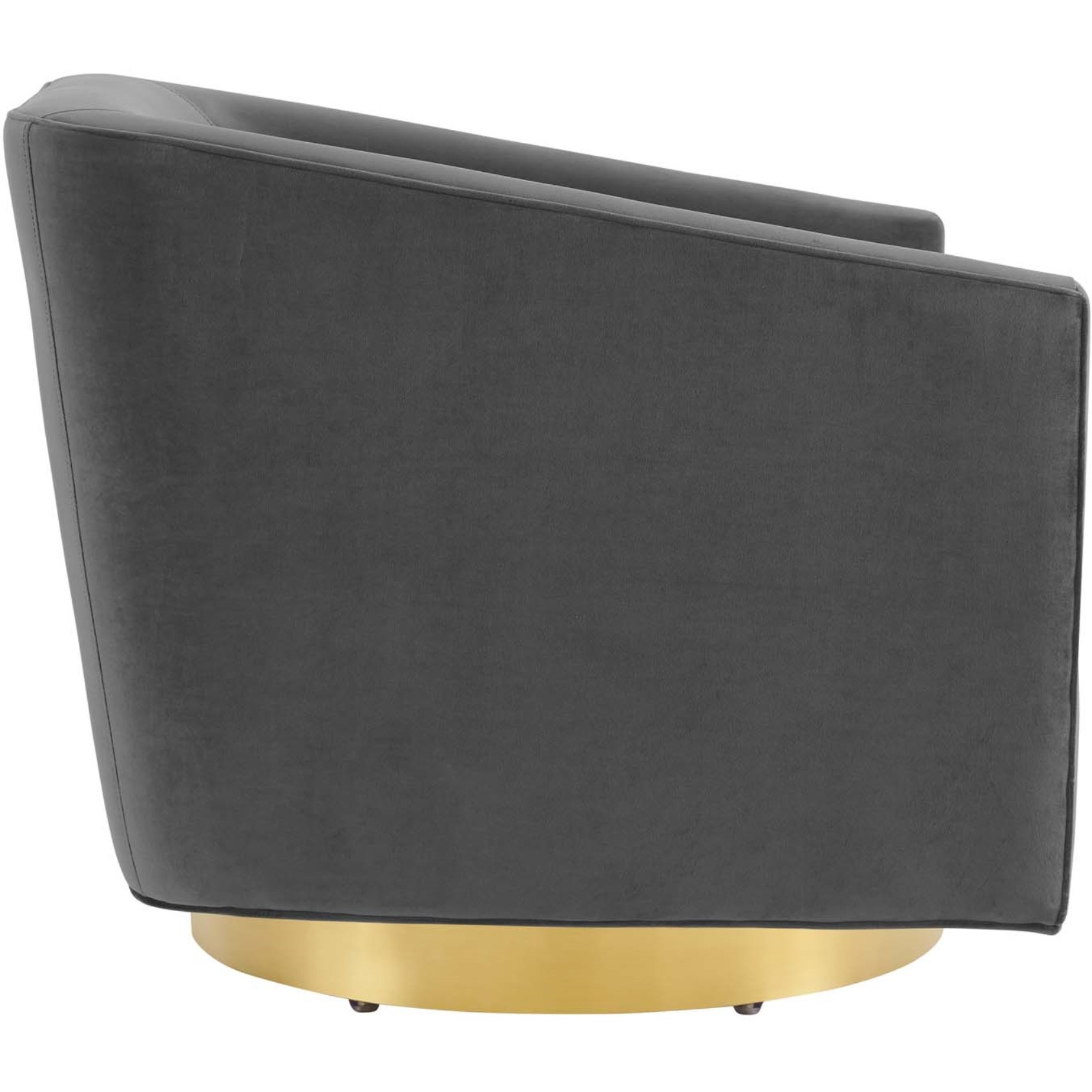 Twist Accent Lounge Performance Velvet Swivel Chair