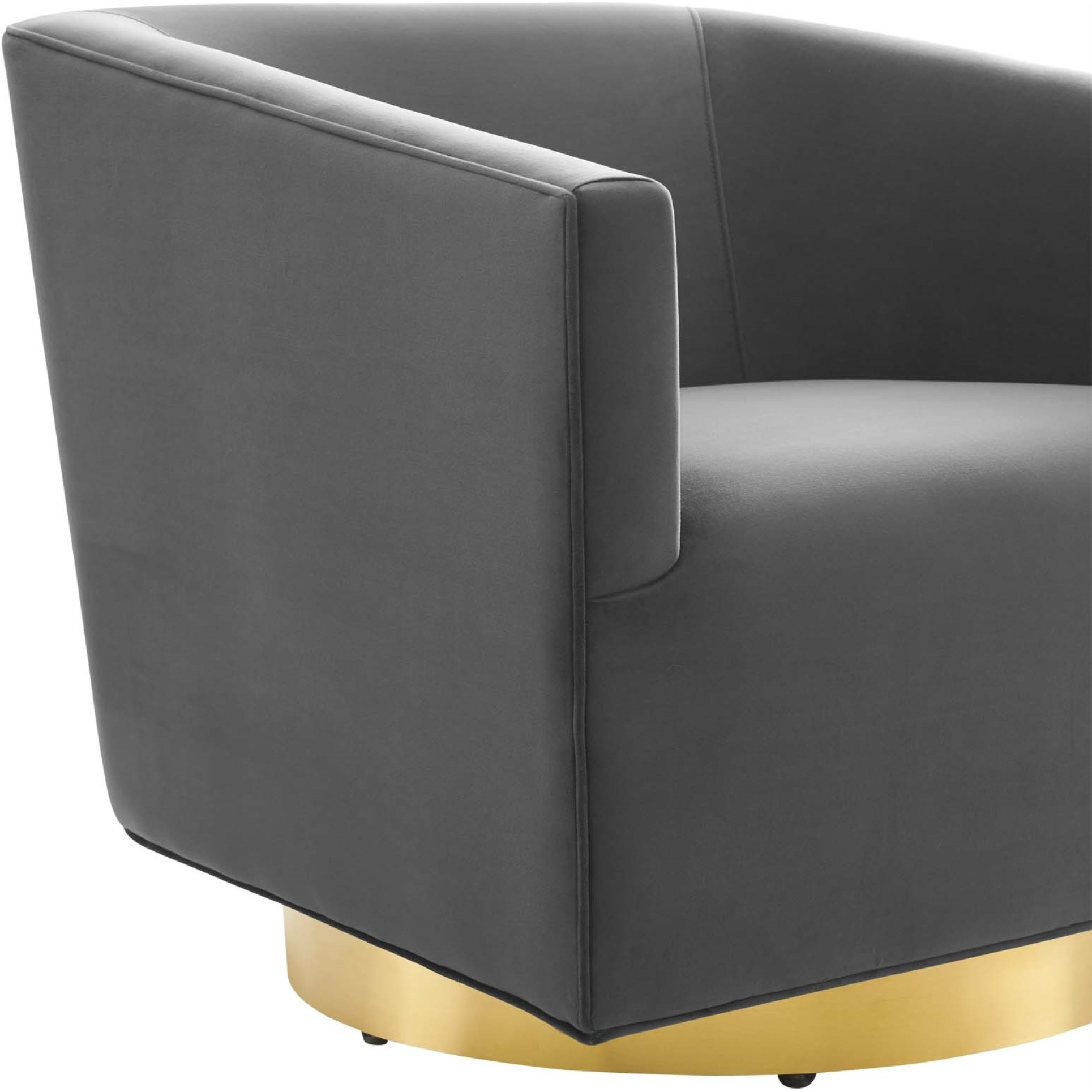 Twist Accent Lounge Performance Velvet Swivel Chair