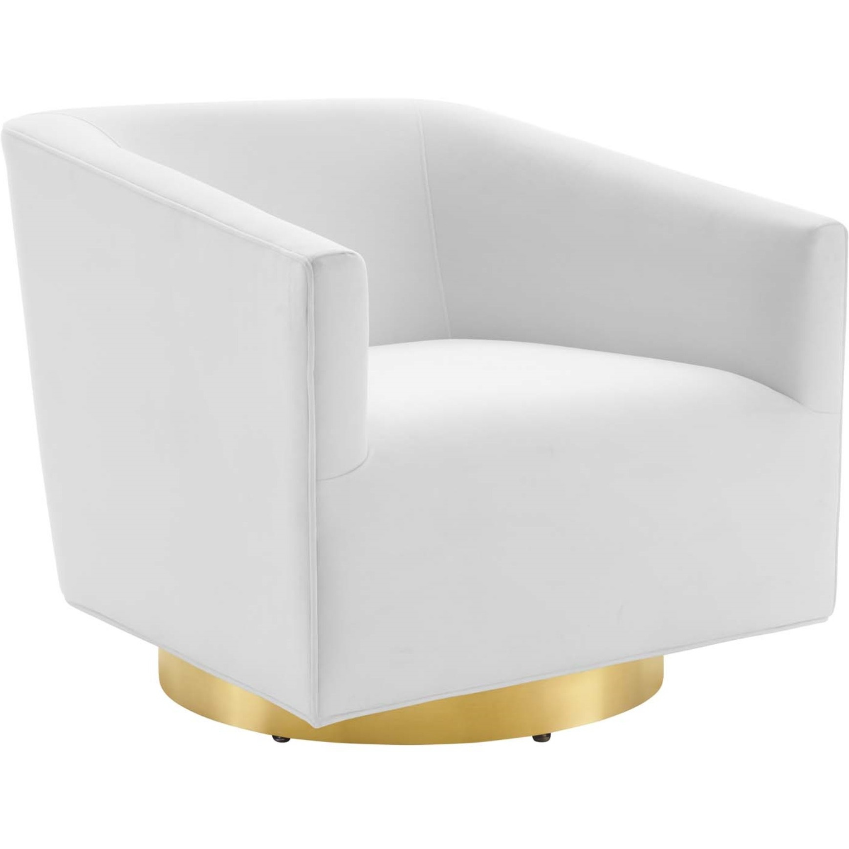 Twist Accent Lounge Performance Velvet Swivel Chair