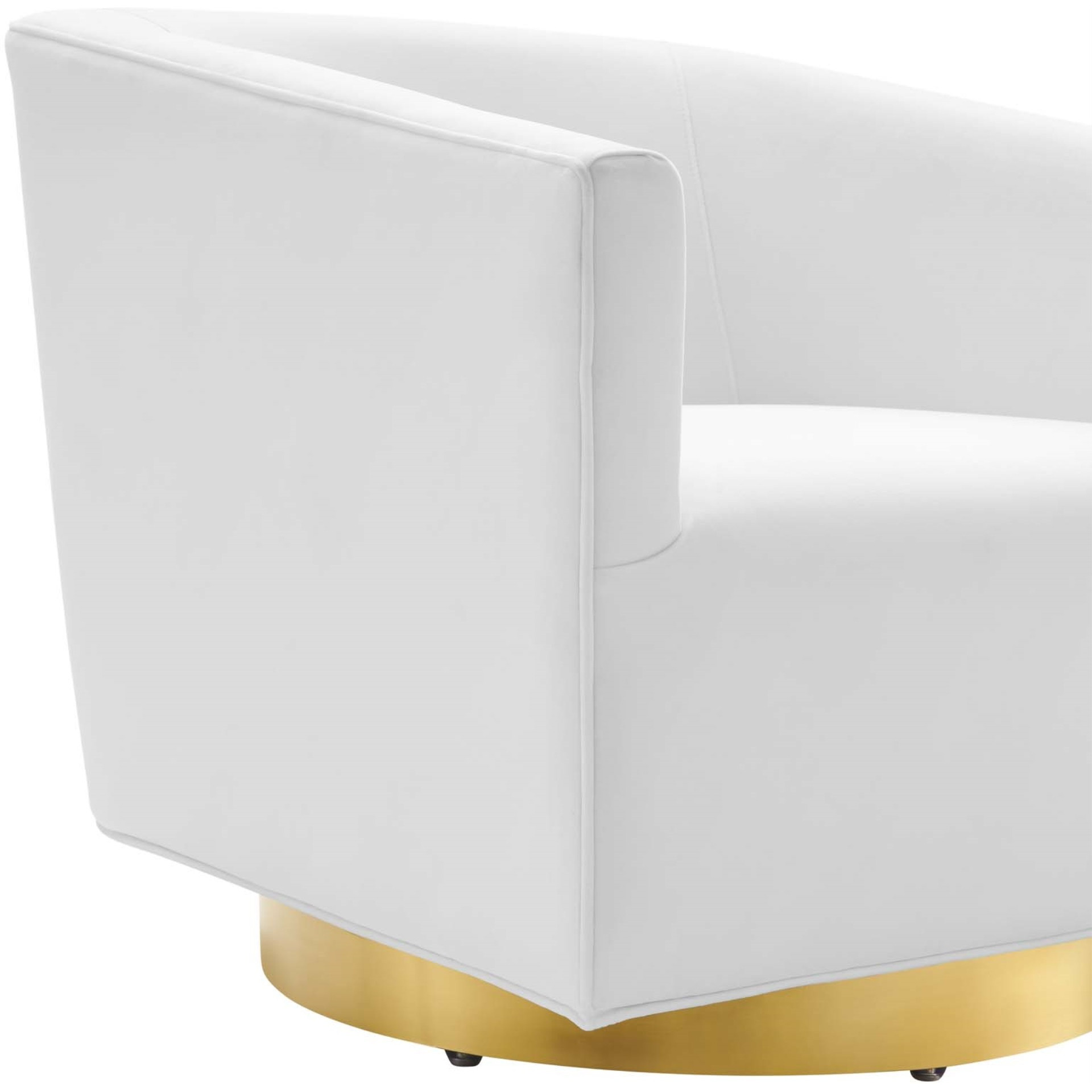 Twist Accent Lounge Performance Velvet Swivel Chair