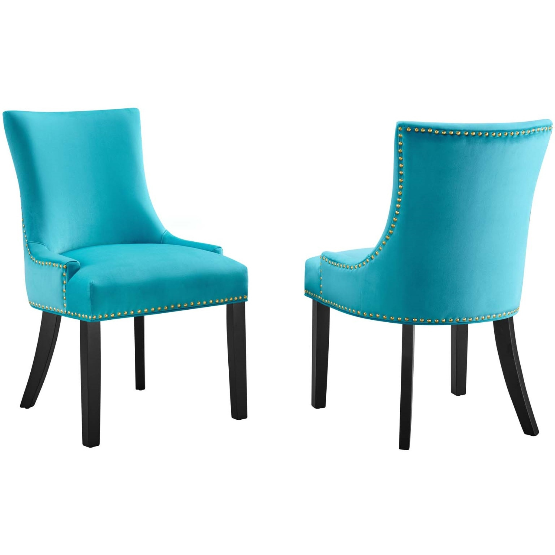 Marquis Performance Velvet Dining Chairs - Set of 2