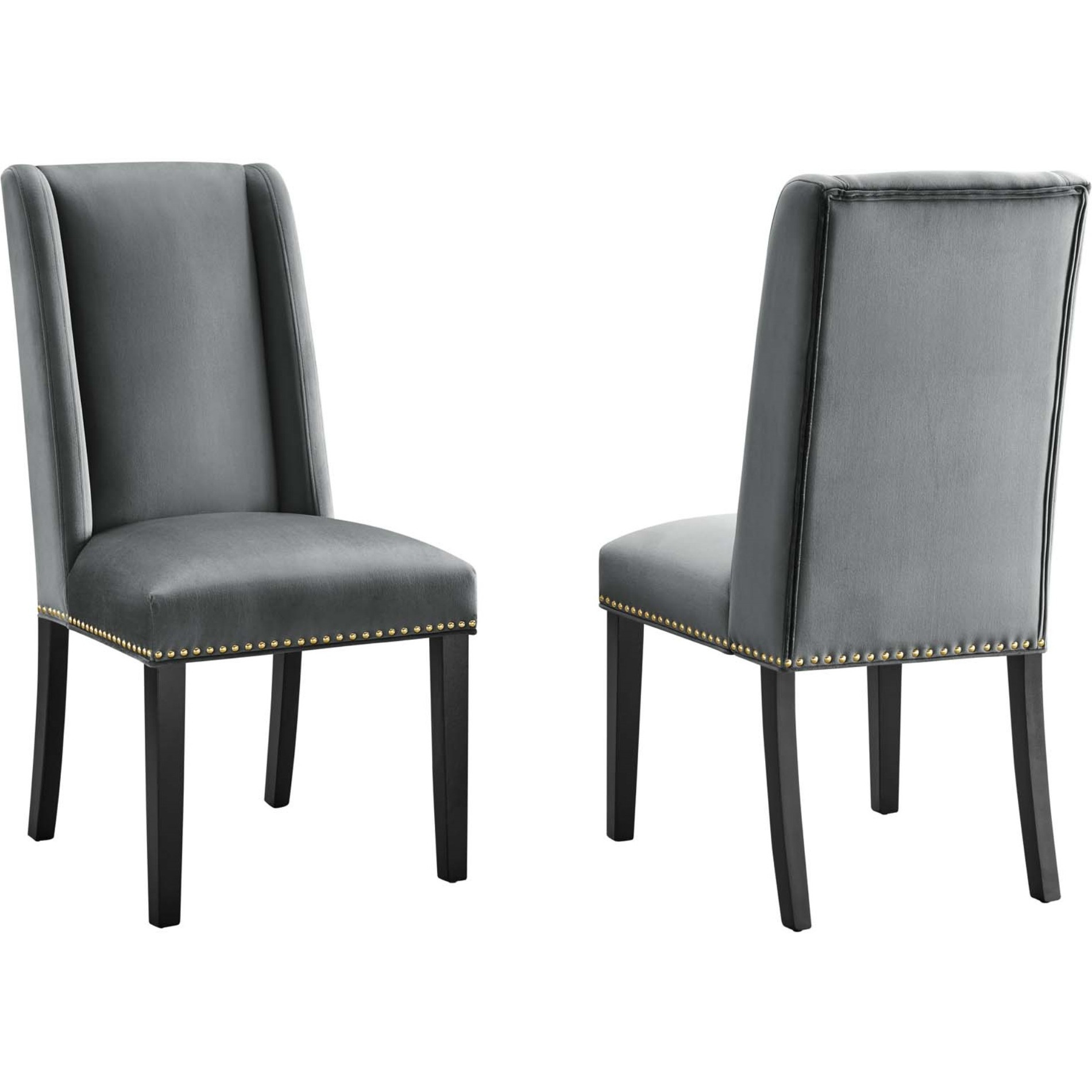 Baron Performance Velvet Dining Chairs - Set of 2