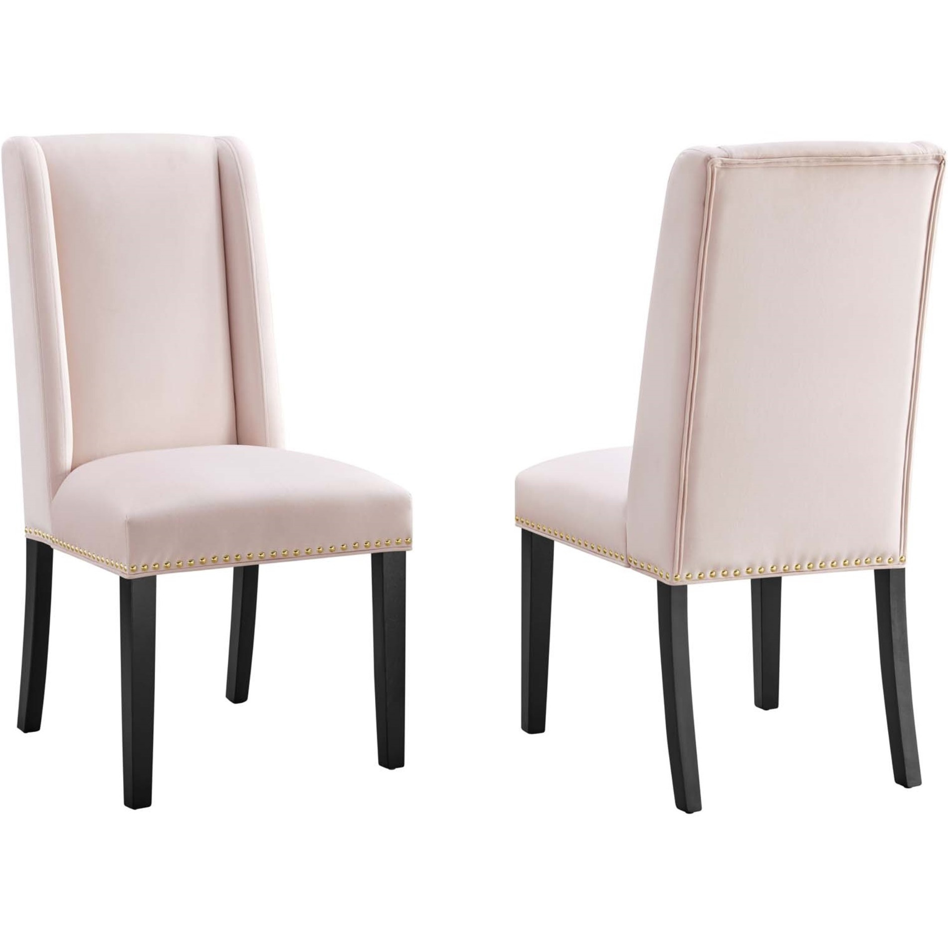 Baron Performance Velvet Dining Chairs - Set of 2