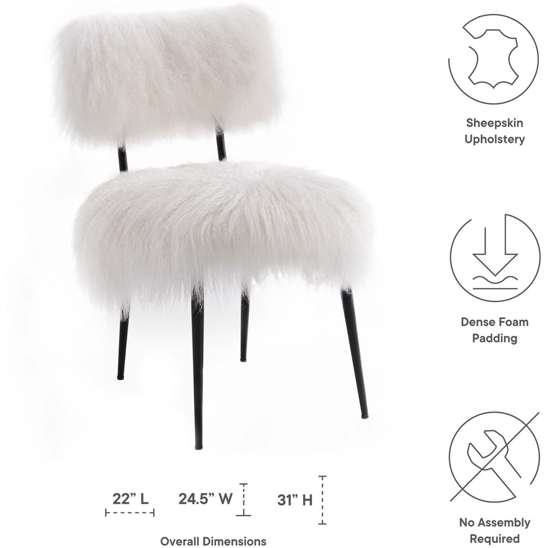 Skylar Sheepskin Chair
