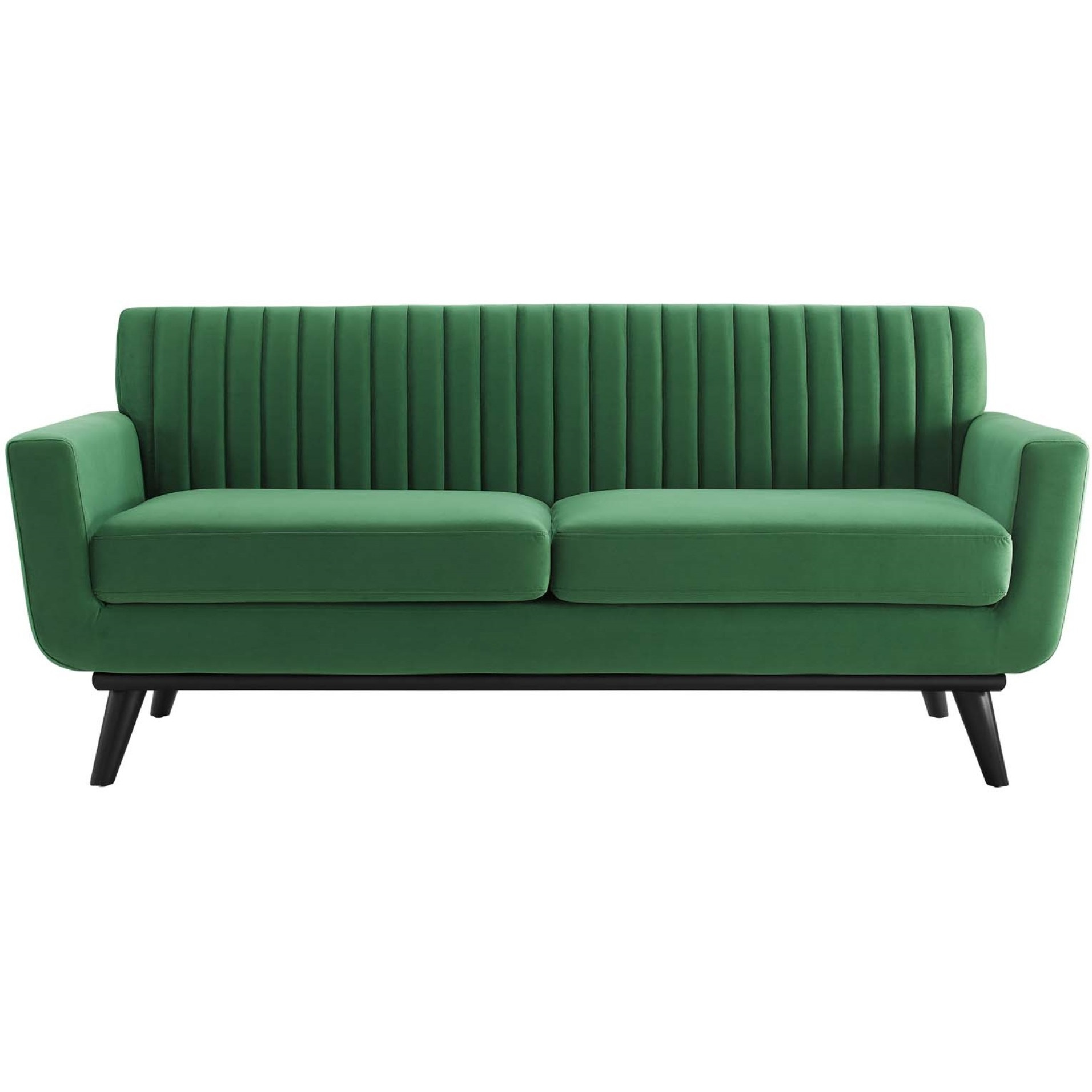 Engage Channel Tufted Performance Velvet Loveseat