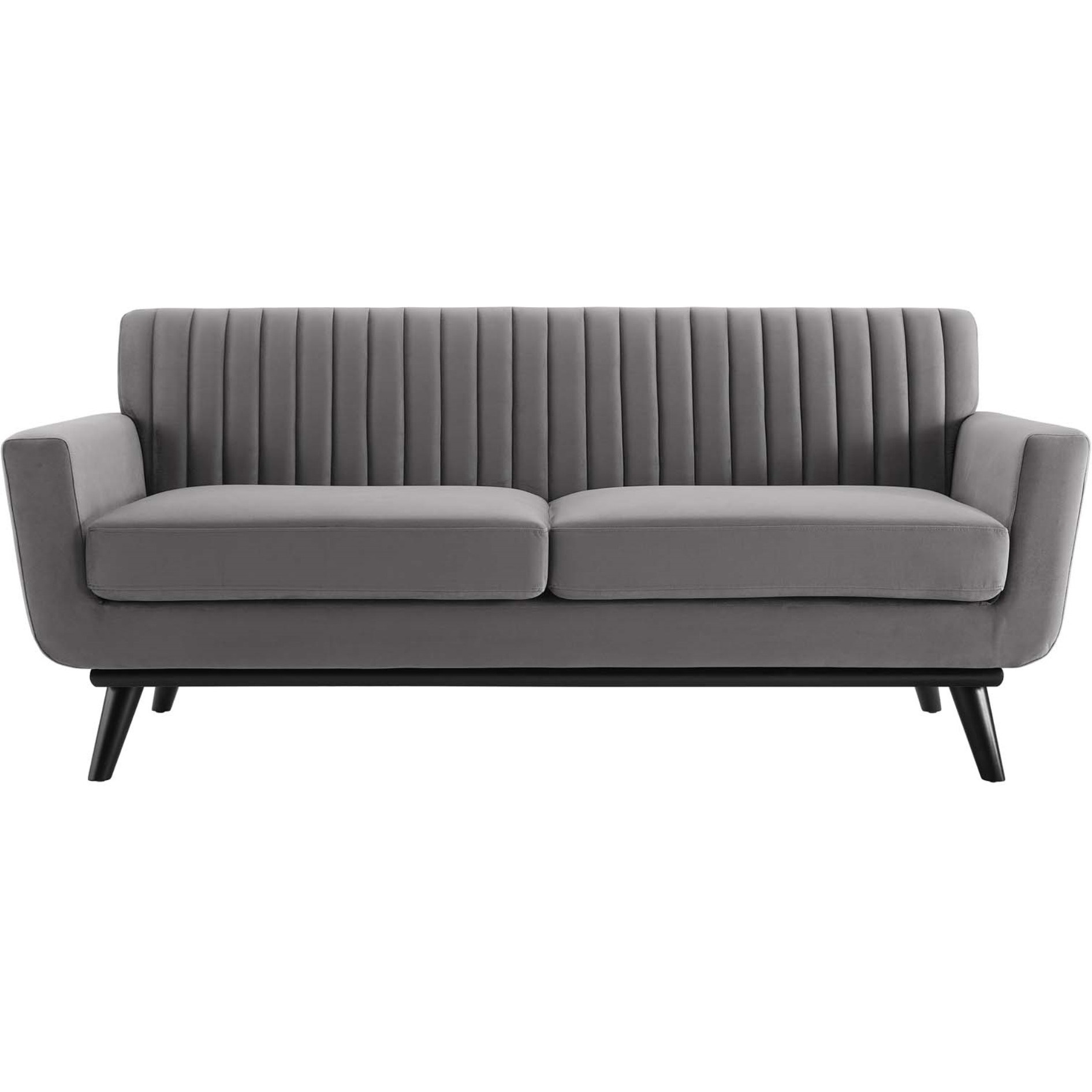 Engage Channel Tufted Performance Velvet Loveseat