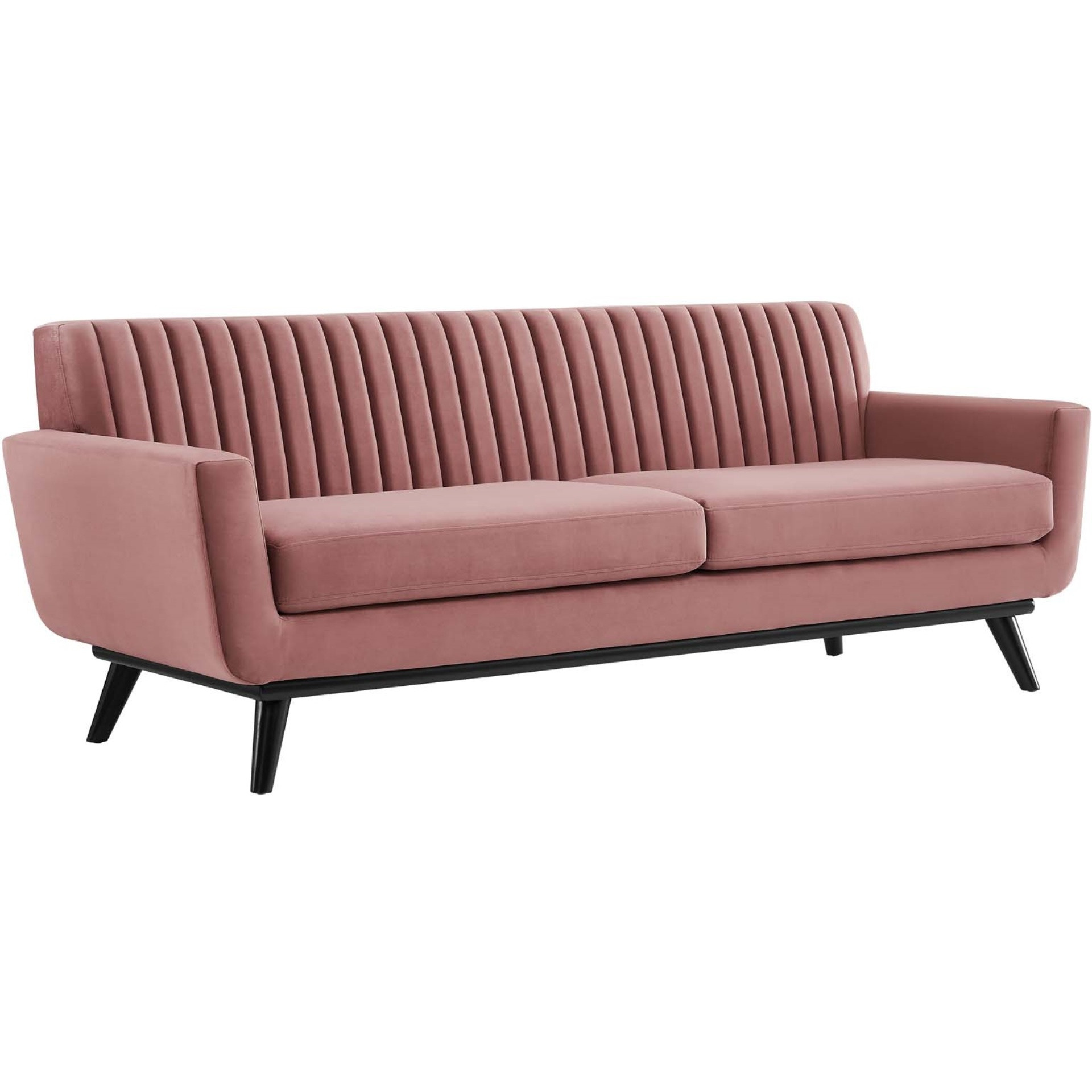 Engage Channel Tufted Performance Velvet Sofa