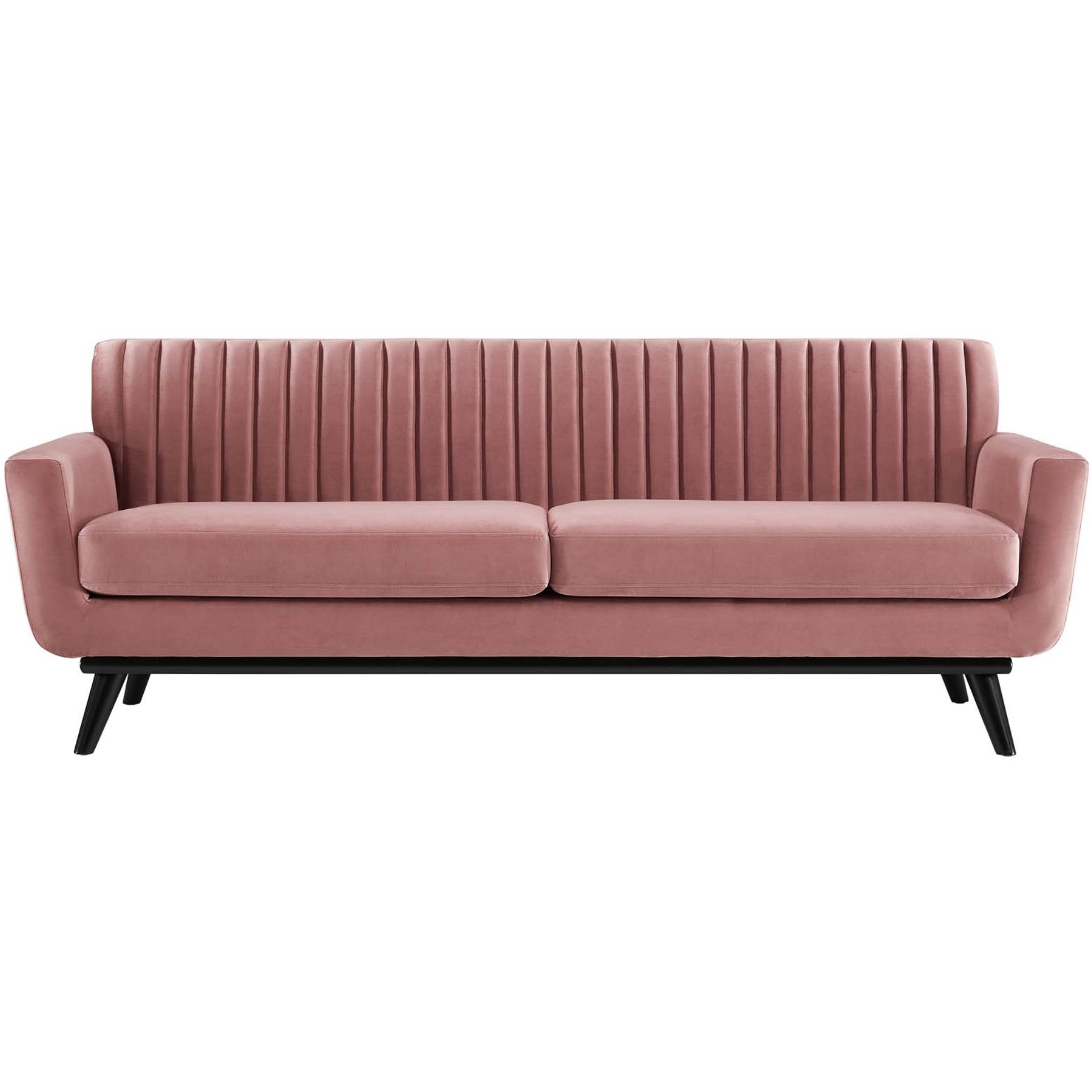 Engage Channel Tufted Performance Velvet Sofa