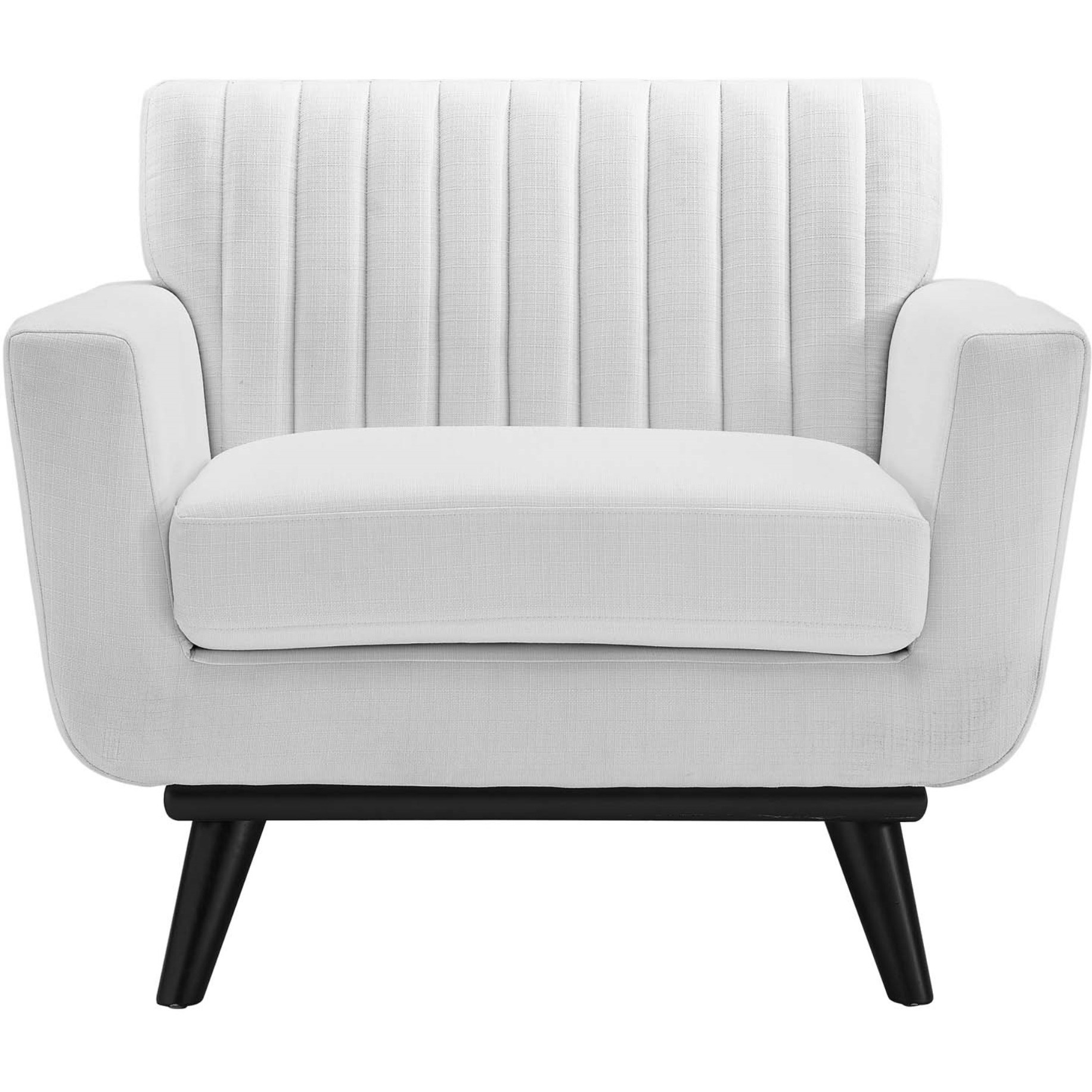 Engage Channel Tufted Fabric Armchair