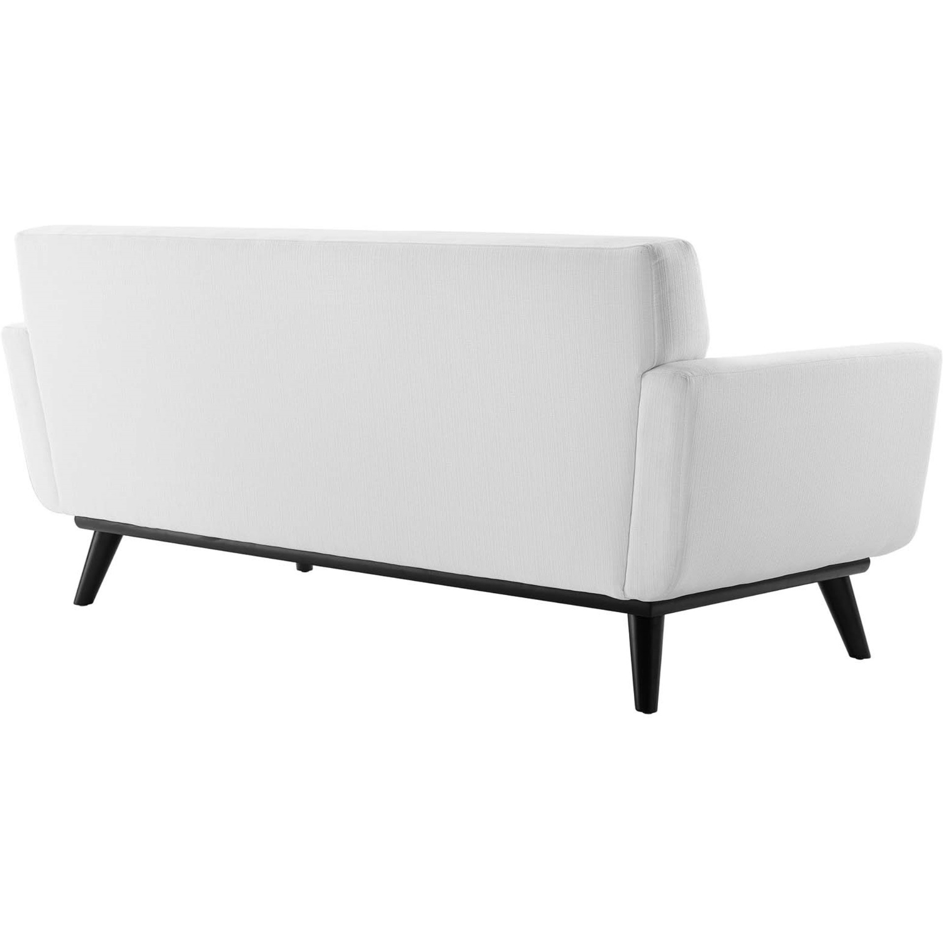Engage Channel Tufted Fabric Loveseat