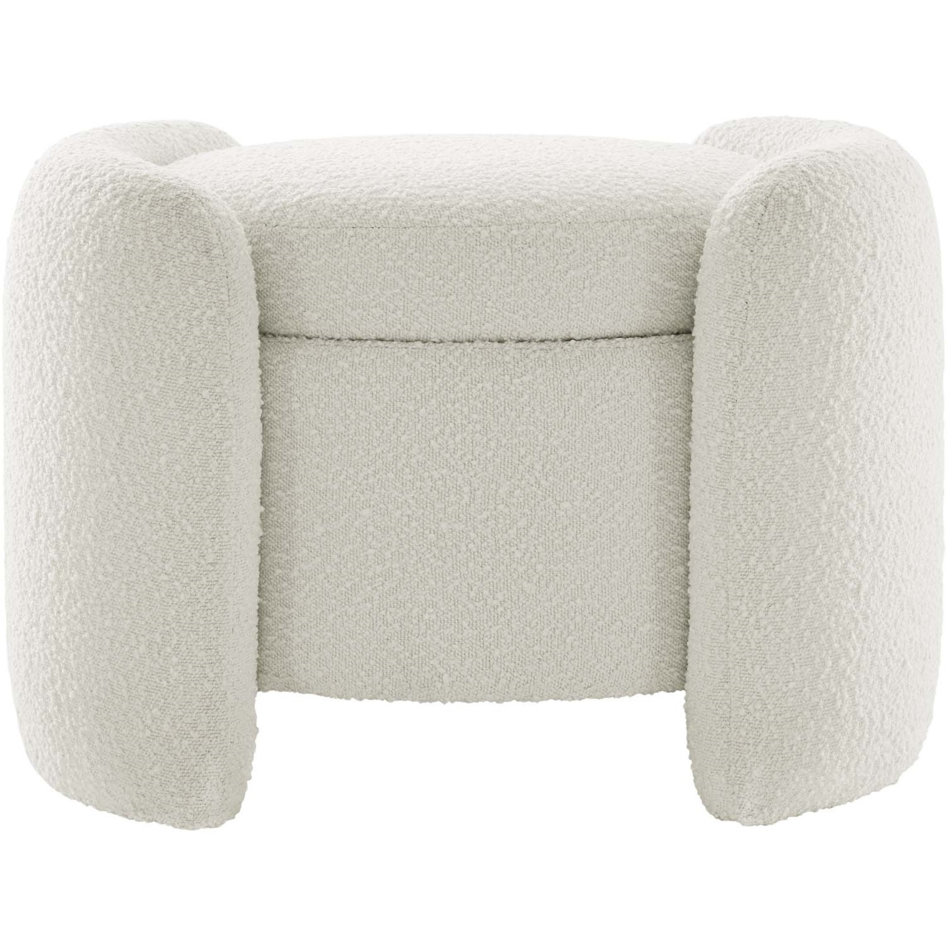 Nebula Boucle Upholstered Ottoman