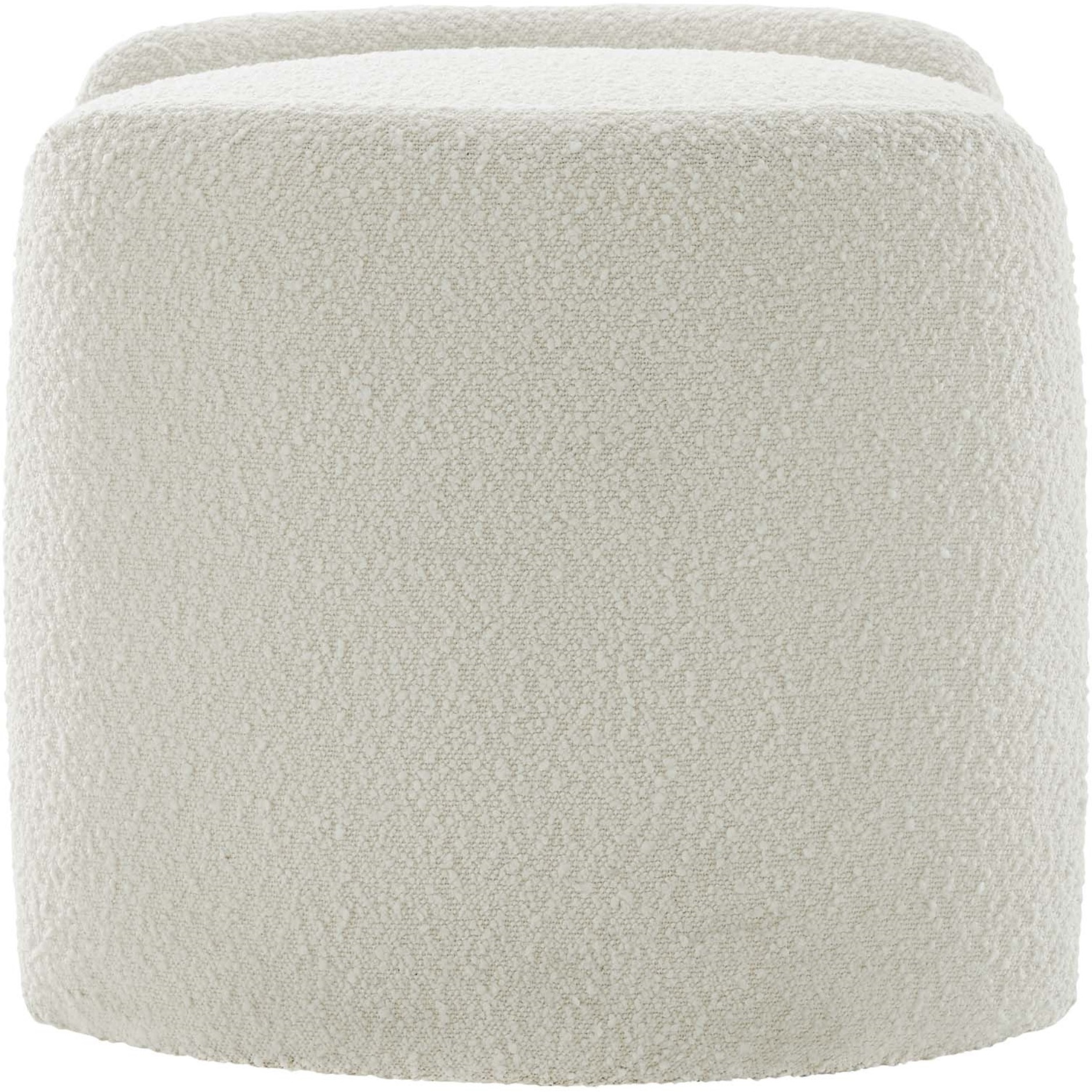 Nebula Boucle Upholstered Ottoman