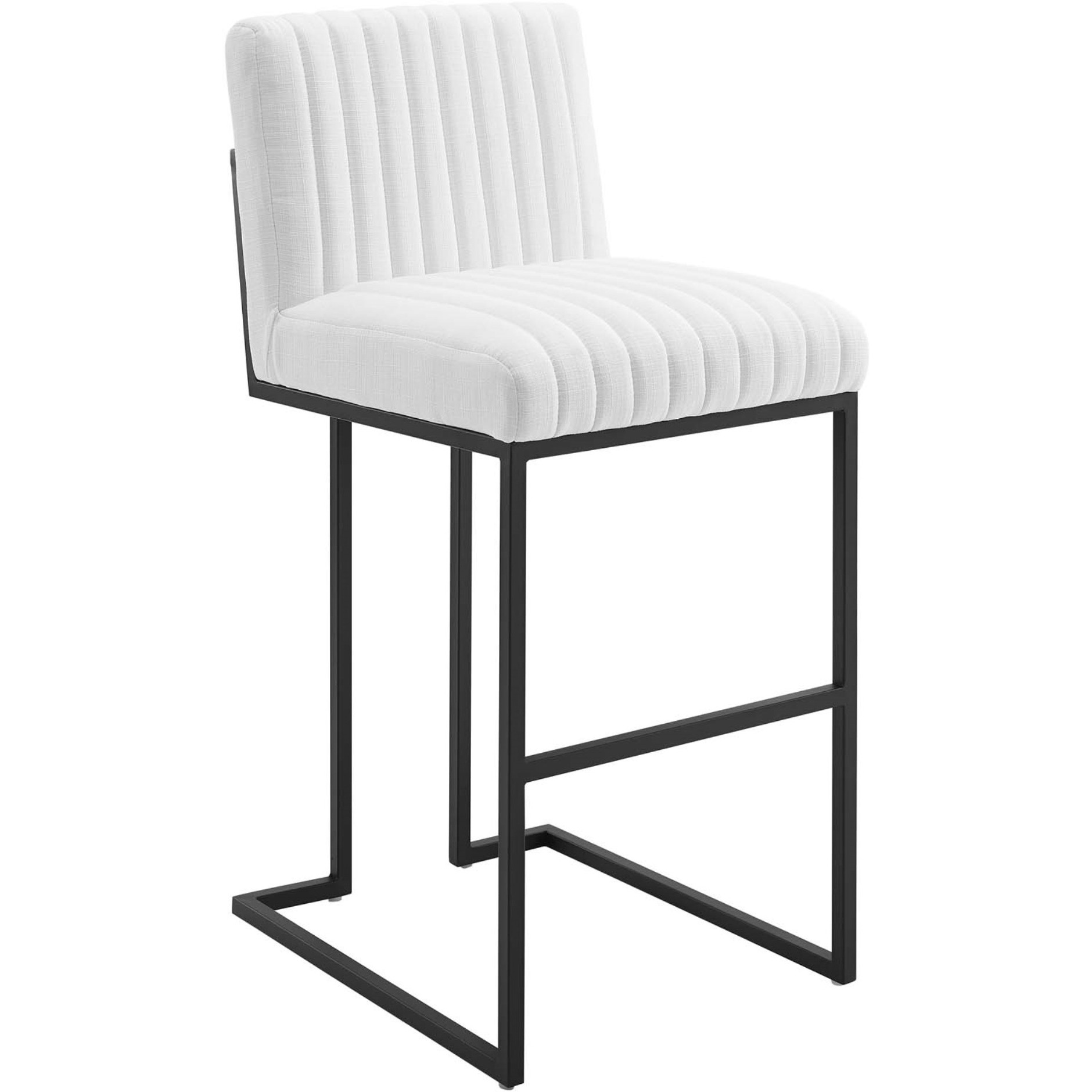 Indulge Channel Tufted Fabric Bar Stools