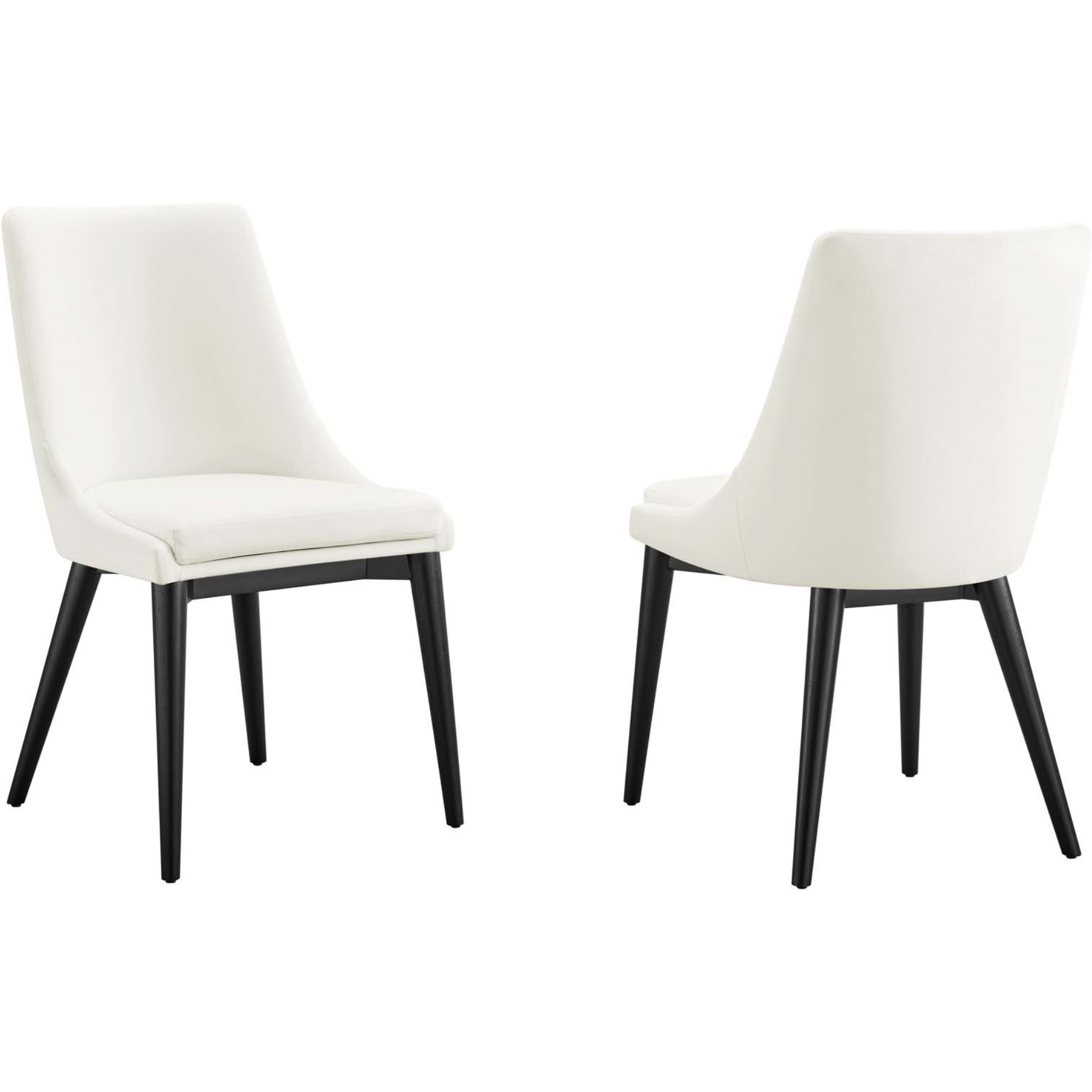 Viscount Accent Performance Velvet Dining Chairs - Set of 2