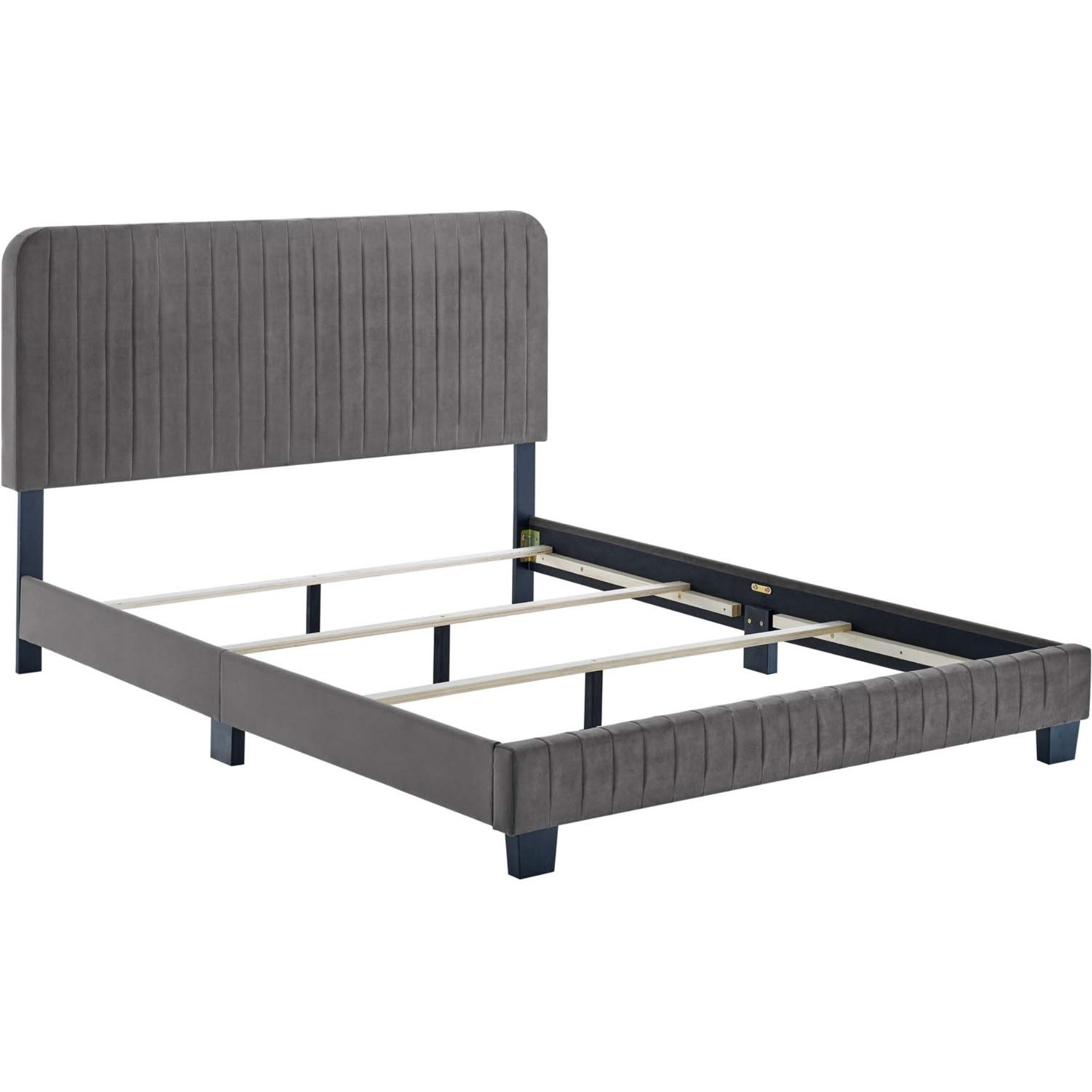 Celine Channel Tufted Performance Velvet Full Bed