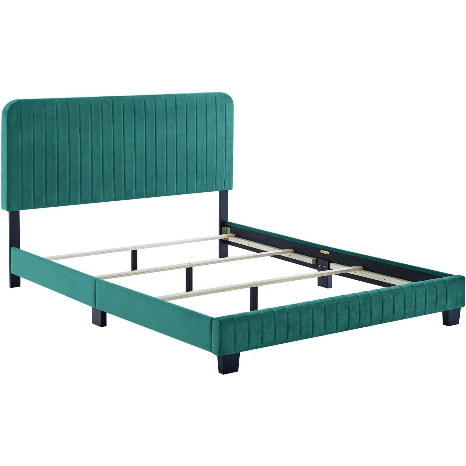 Celine Channel Tufted Performance Velvet Full Bed