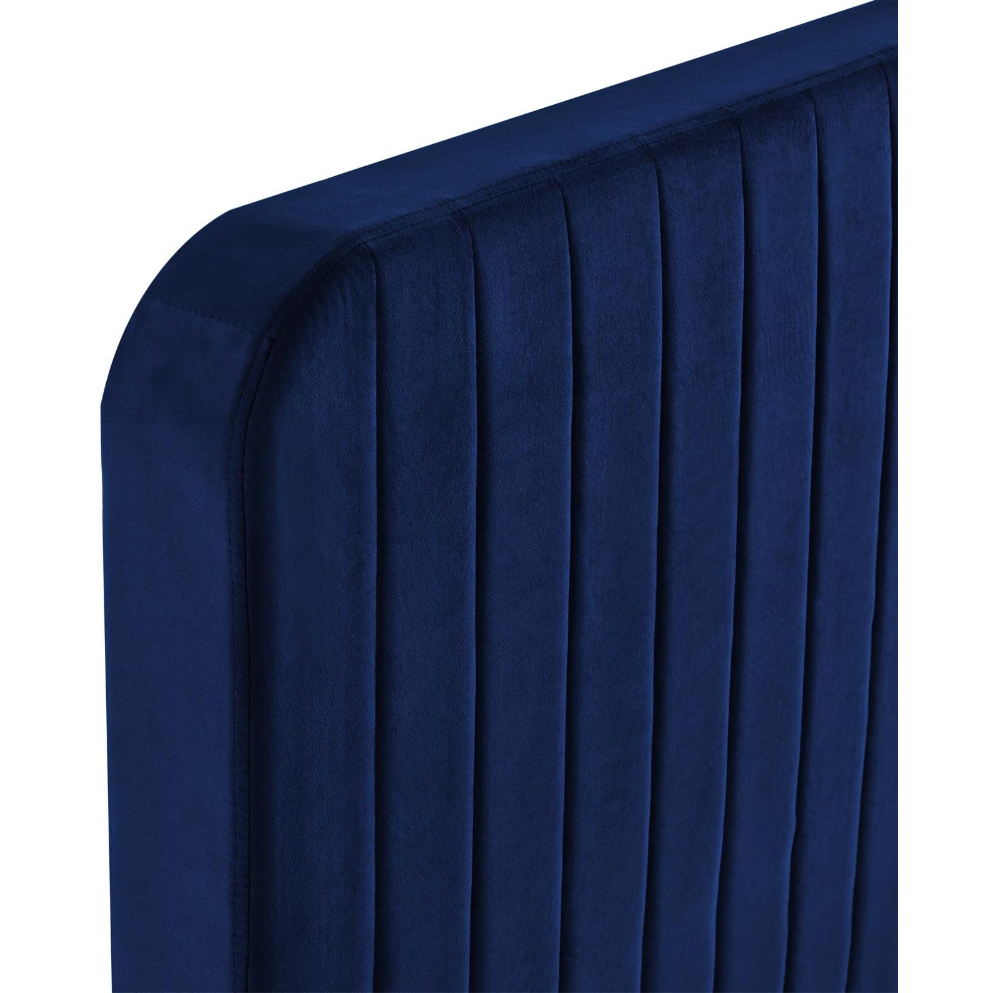 Celine Channel Tufted Performance Velvet Twin Platform Bed