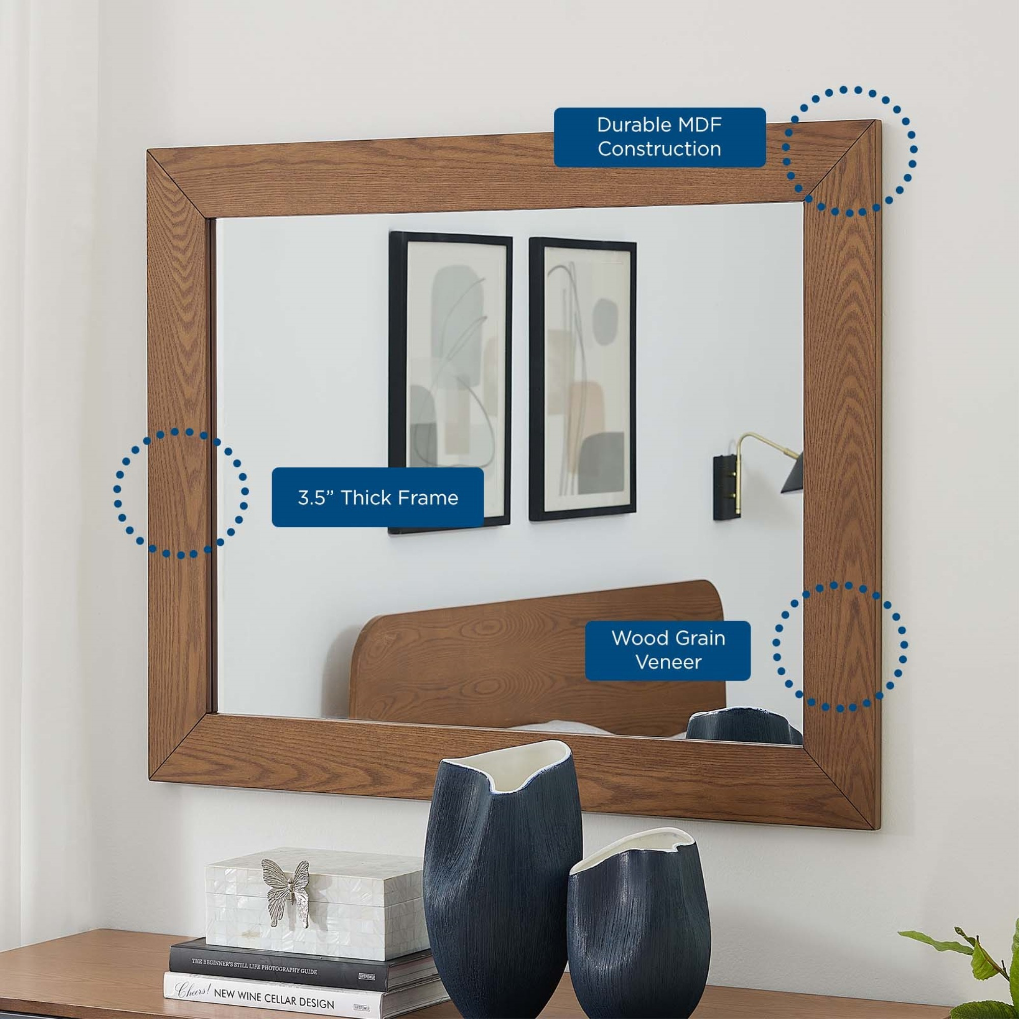 Dylan Mirror, Walnut