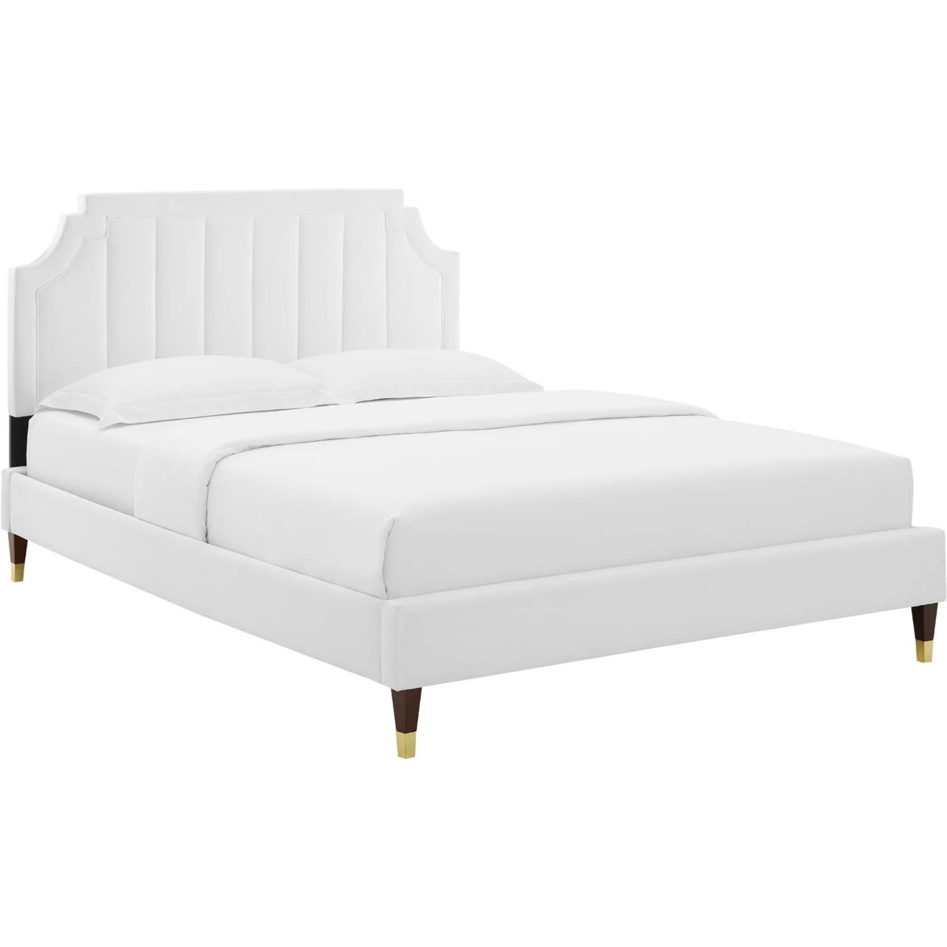 Sienna Performance Velvet Queen Platform Bed