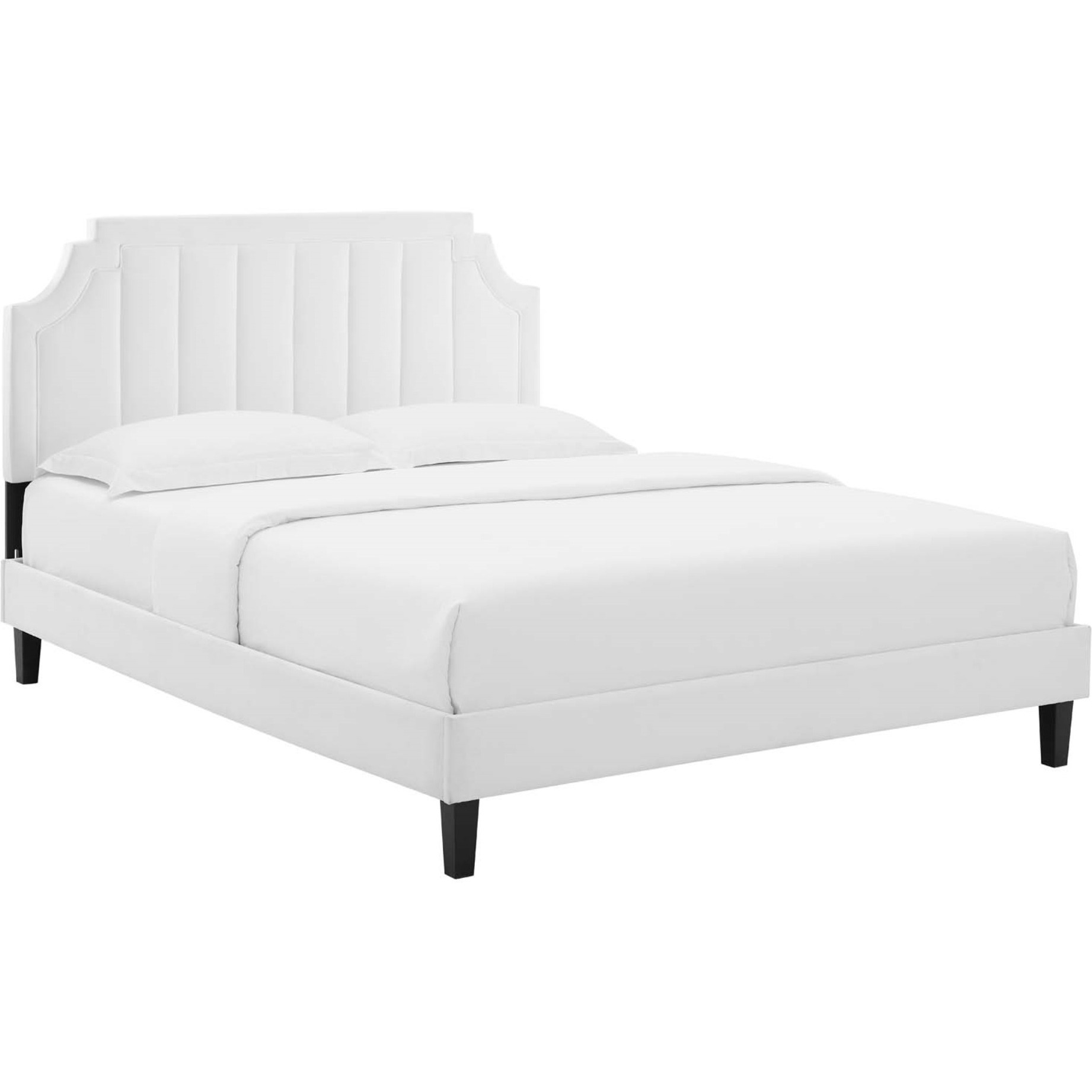 Sienna Performance Velvet Queen Platform Bed
