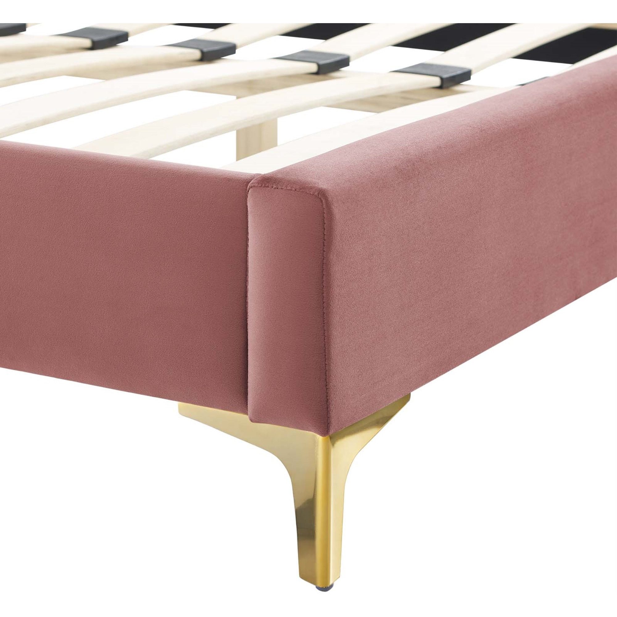 Juniper Channel Tufted Performance Velvet Twin Platform Bed