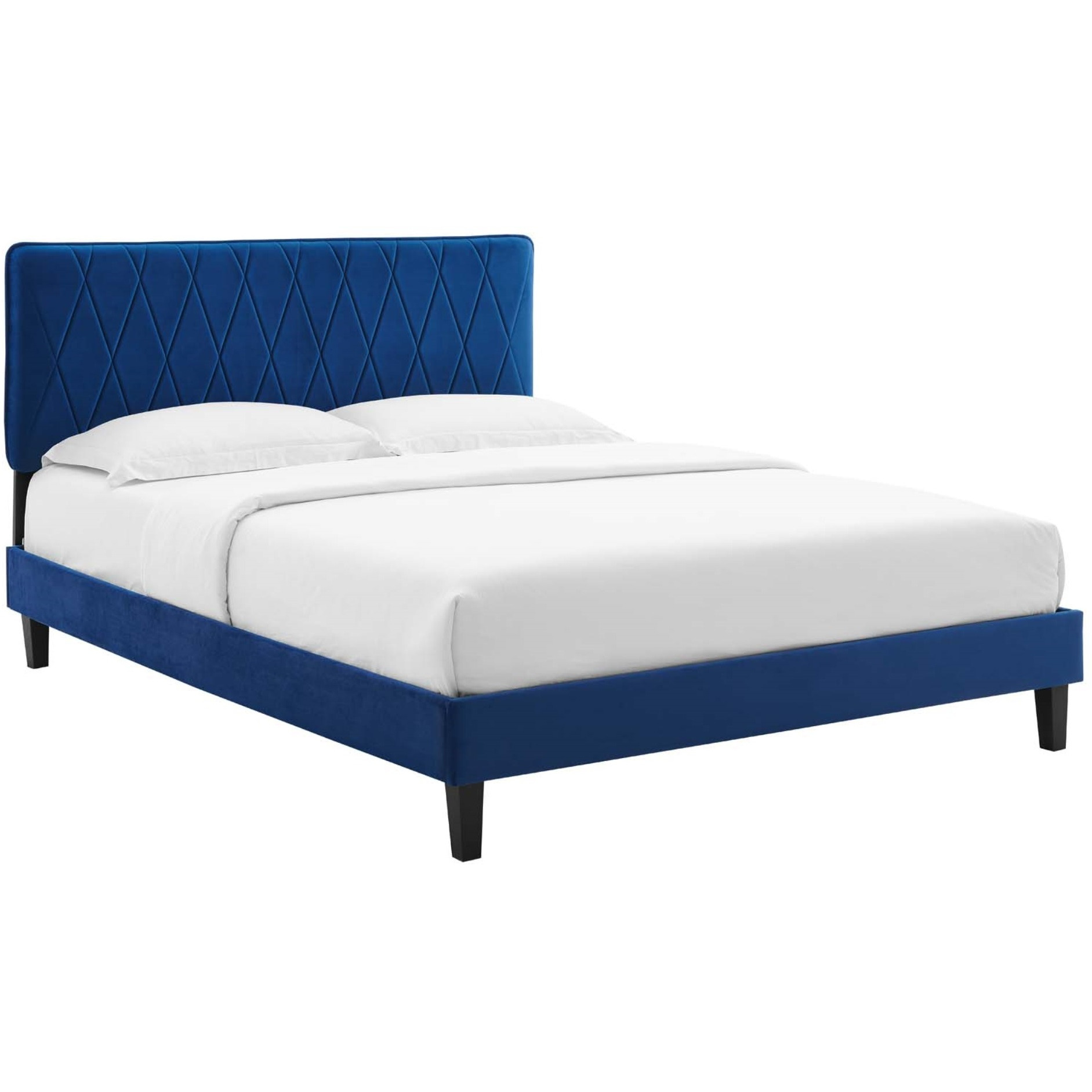 Phillipa Performance Velvet King Platform Bed