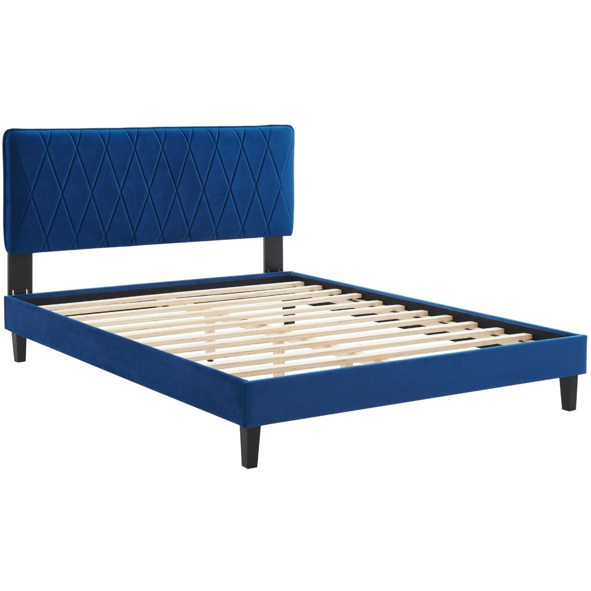 Phillipa Performance Velvet King Platform Bed