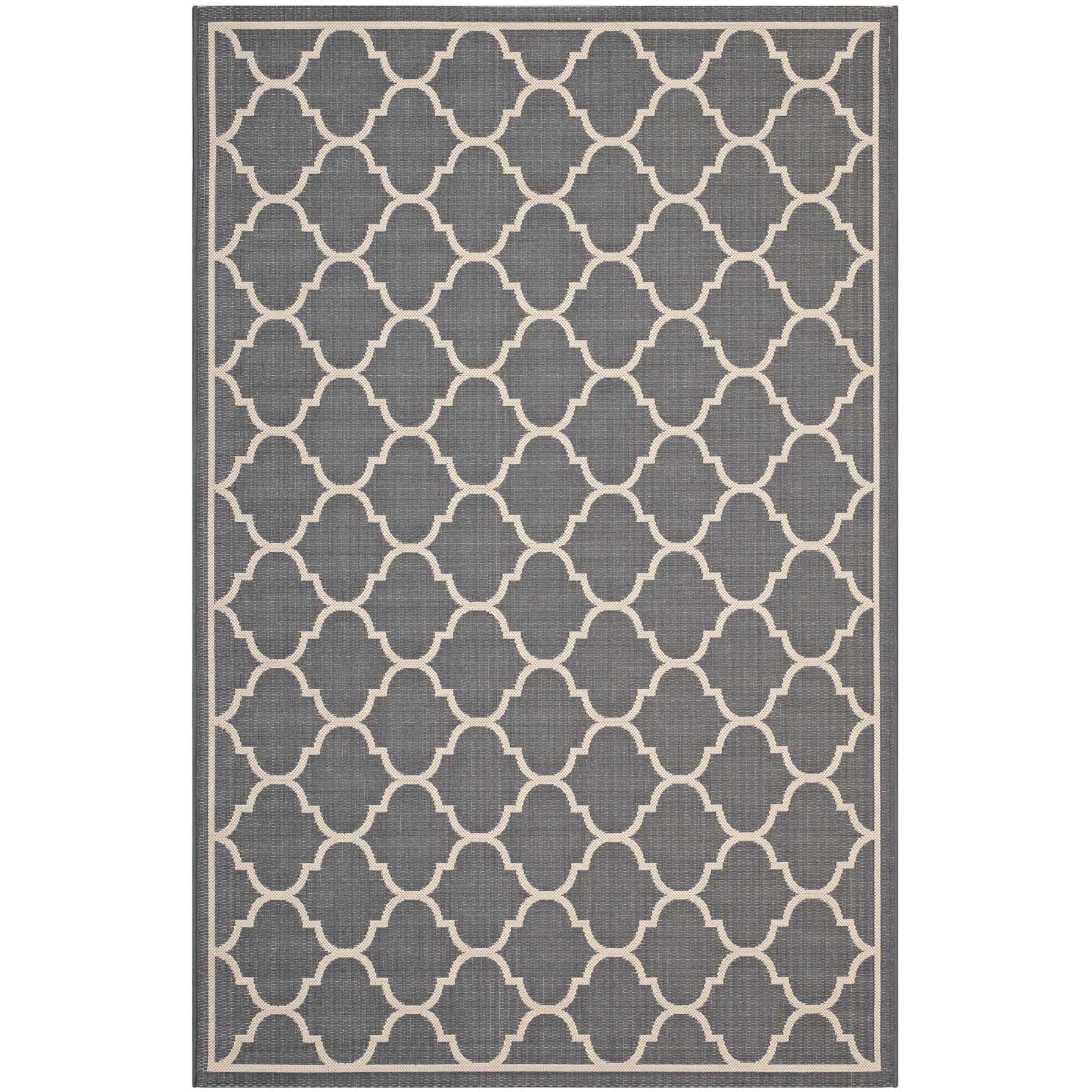 Avena Moroccan Quatrefoil Trellis 9x12 Indoor and Outdoor Area Rug